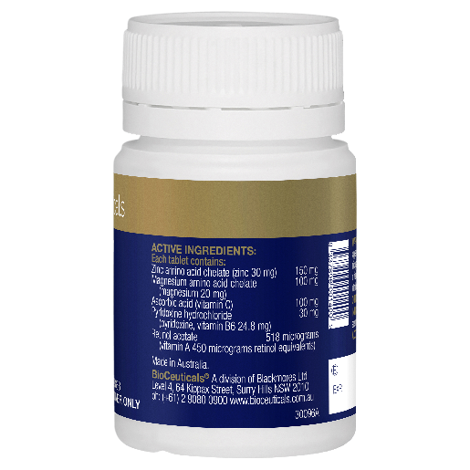 BIOCEUTICALS ZINC SUSTAIN 60 TABLETS - Image 2