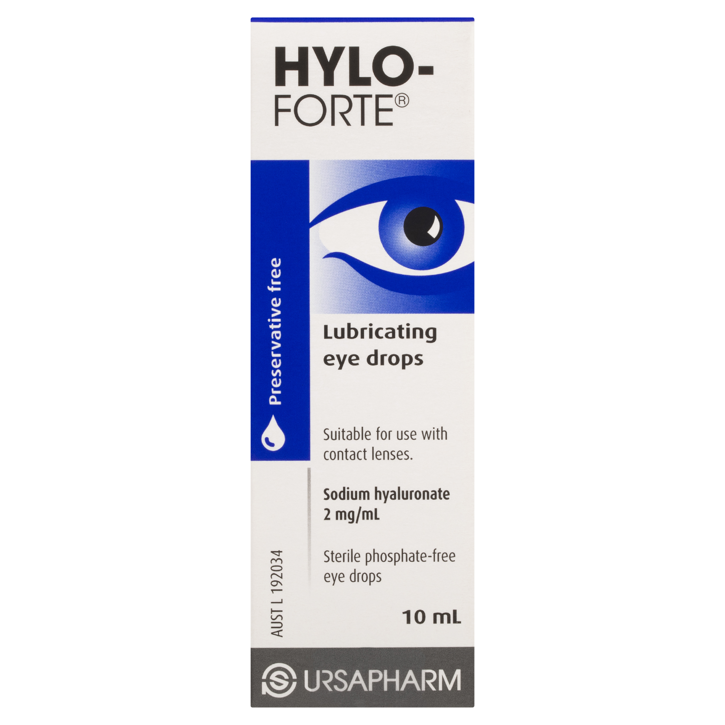 HYLO FORTE LUBRICANT EYE DROPS 10ML - Image 2