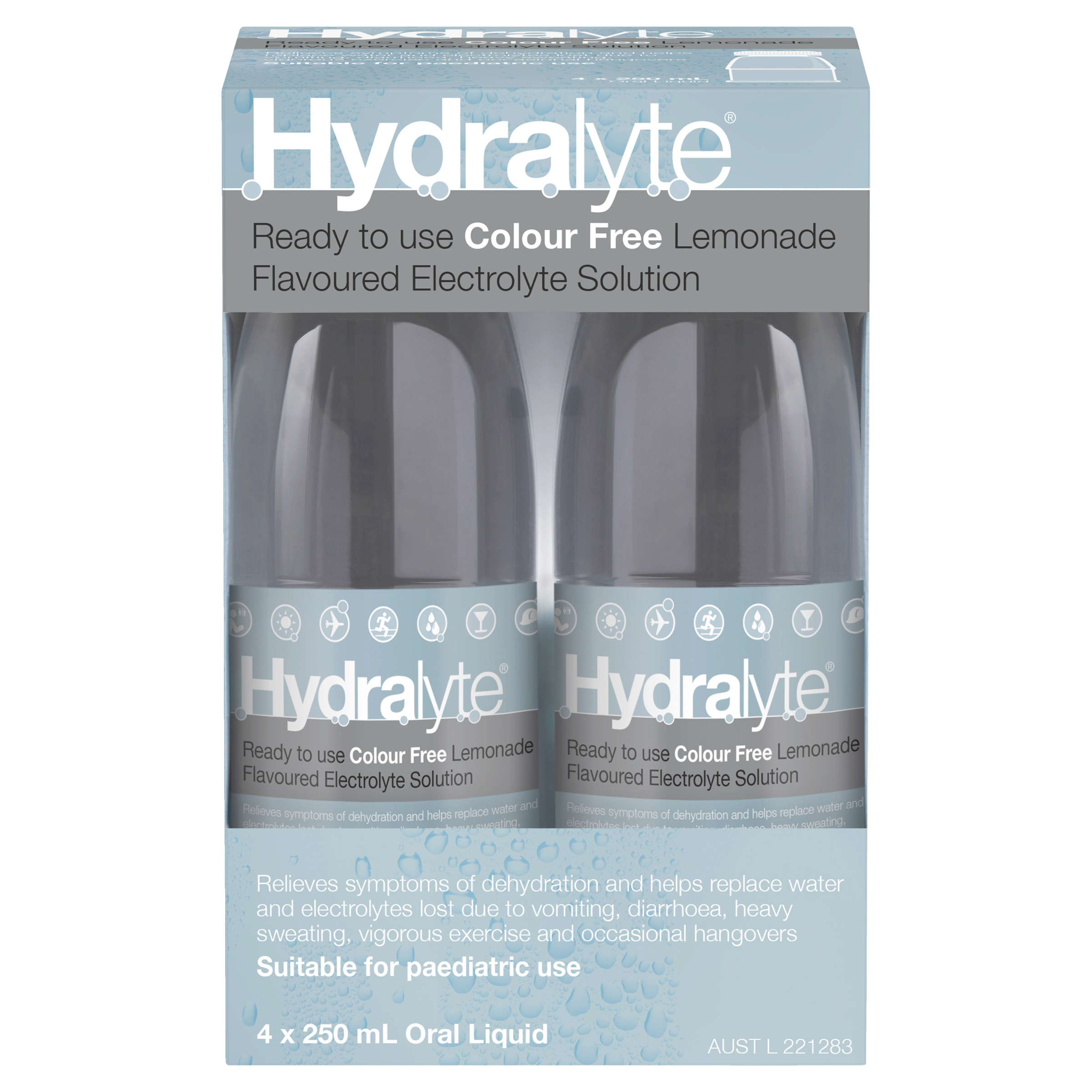 HYDRALYTE LIQUID LEMONADE READY TO DRINK 250ML 4 PACK - Image 2