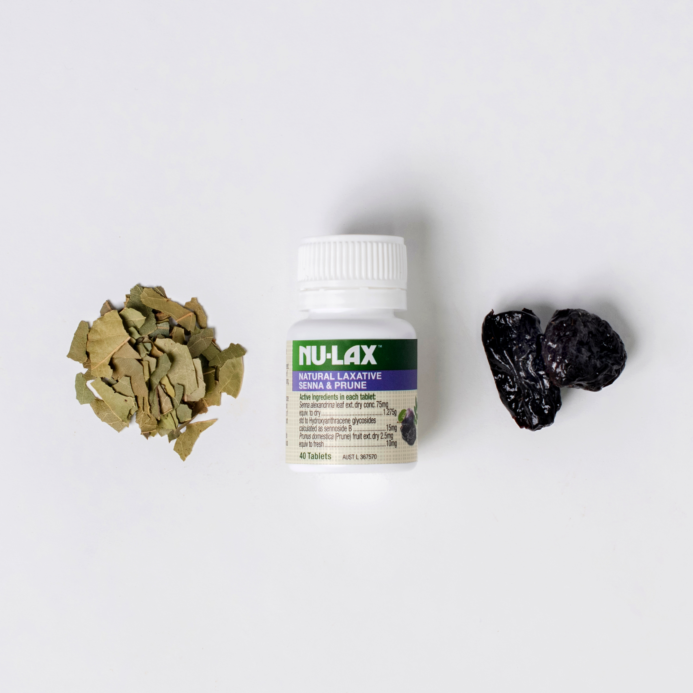 NU-LAX NATURAL FRUIT LAXATIVE SENNA & PRUNE 40 TABLETS - Image 5