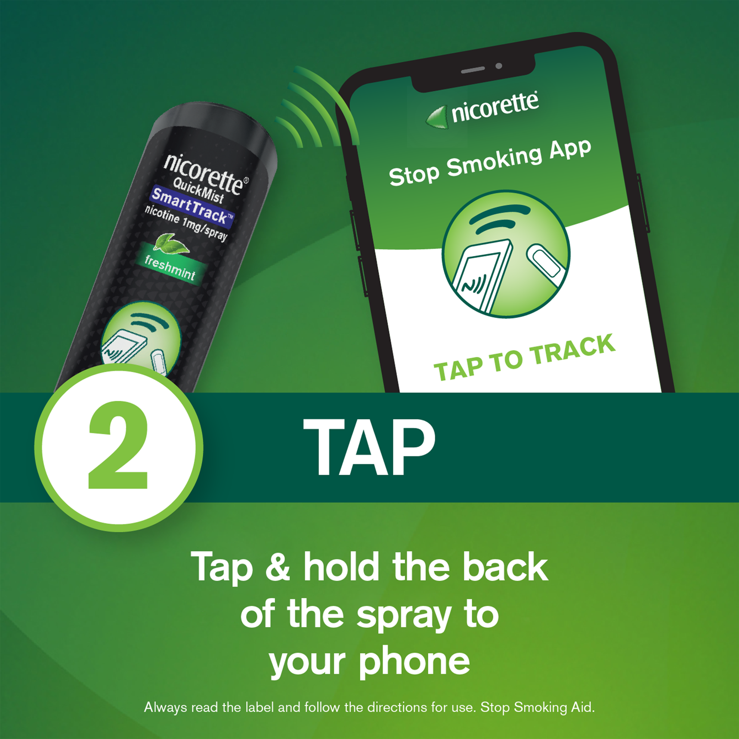 NICORETTE QUICKMIST SMARTTRACK FRESHMINT 150 SPRAYS TWIN PACK - Image 3