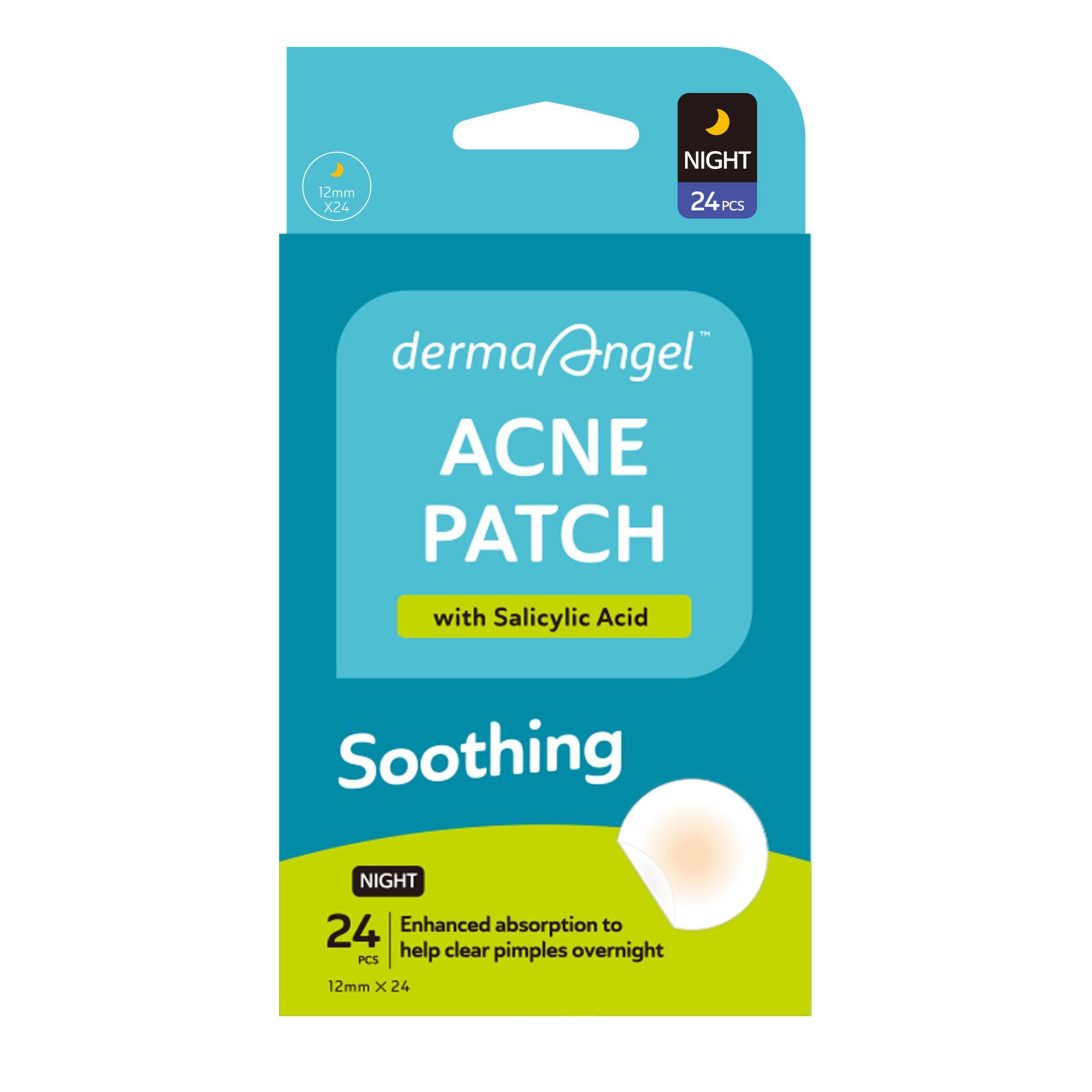 DERMA ANGEL ACNE PATCH NIGHT PATCH 24 PACK - Image 2