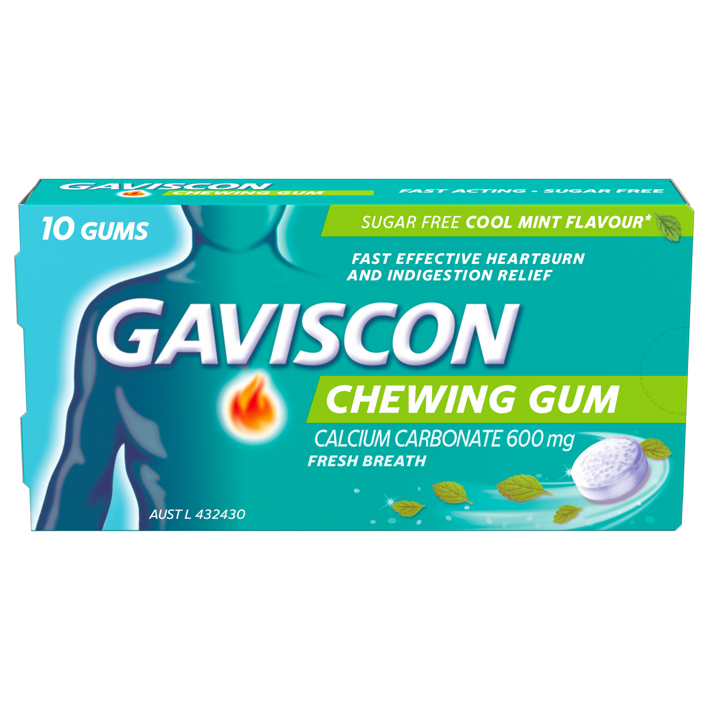GAVISCON CHEWING GUM MINT 10 PACK - Image 9