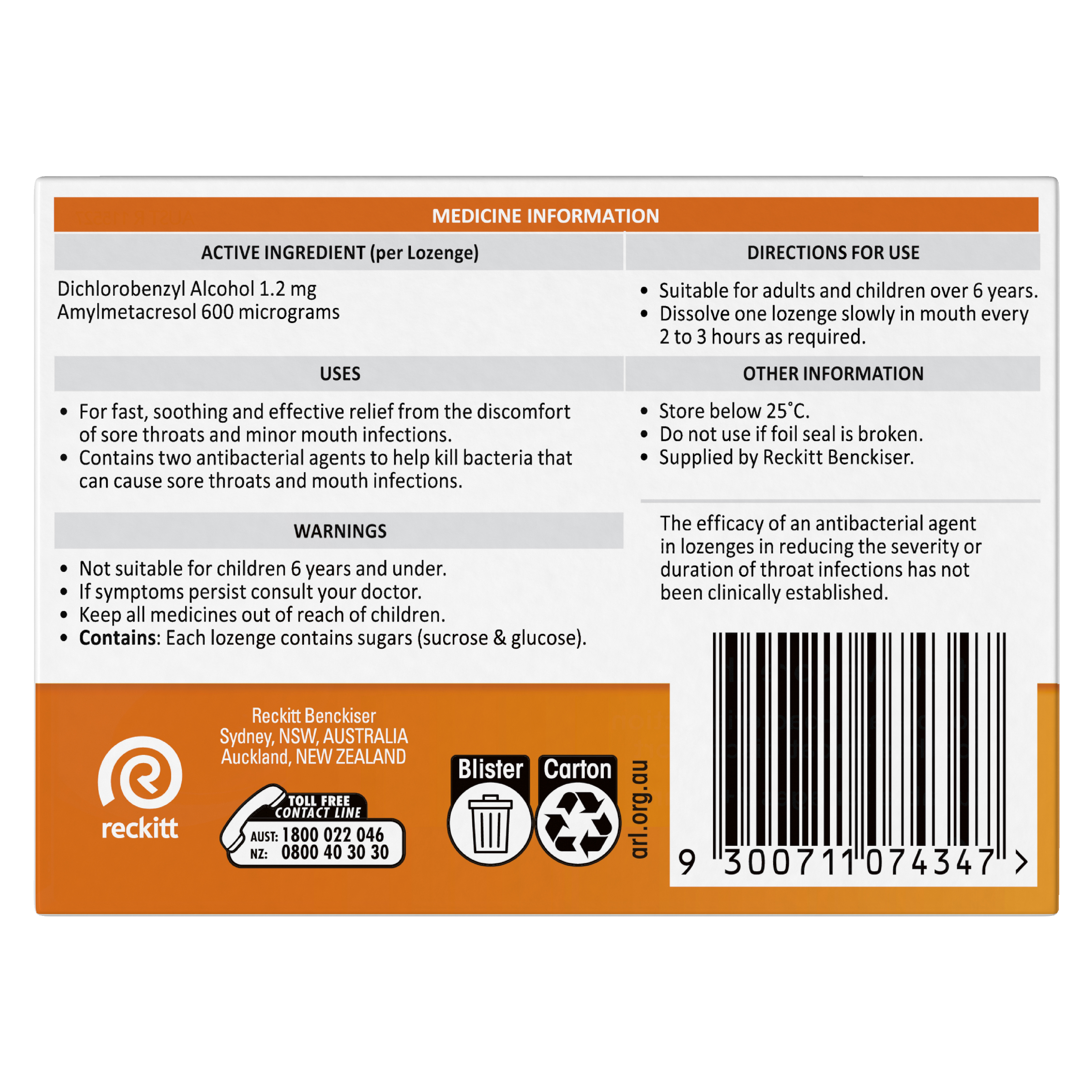 STREPSILS ORANGE 16 LOZENGES - Image 4