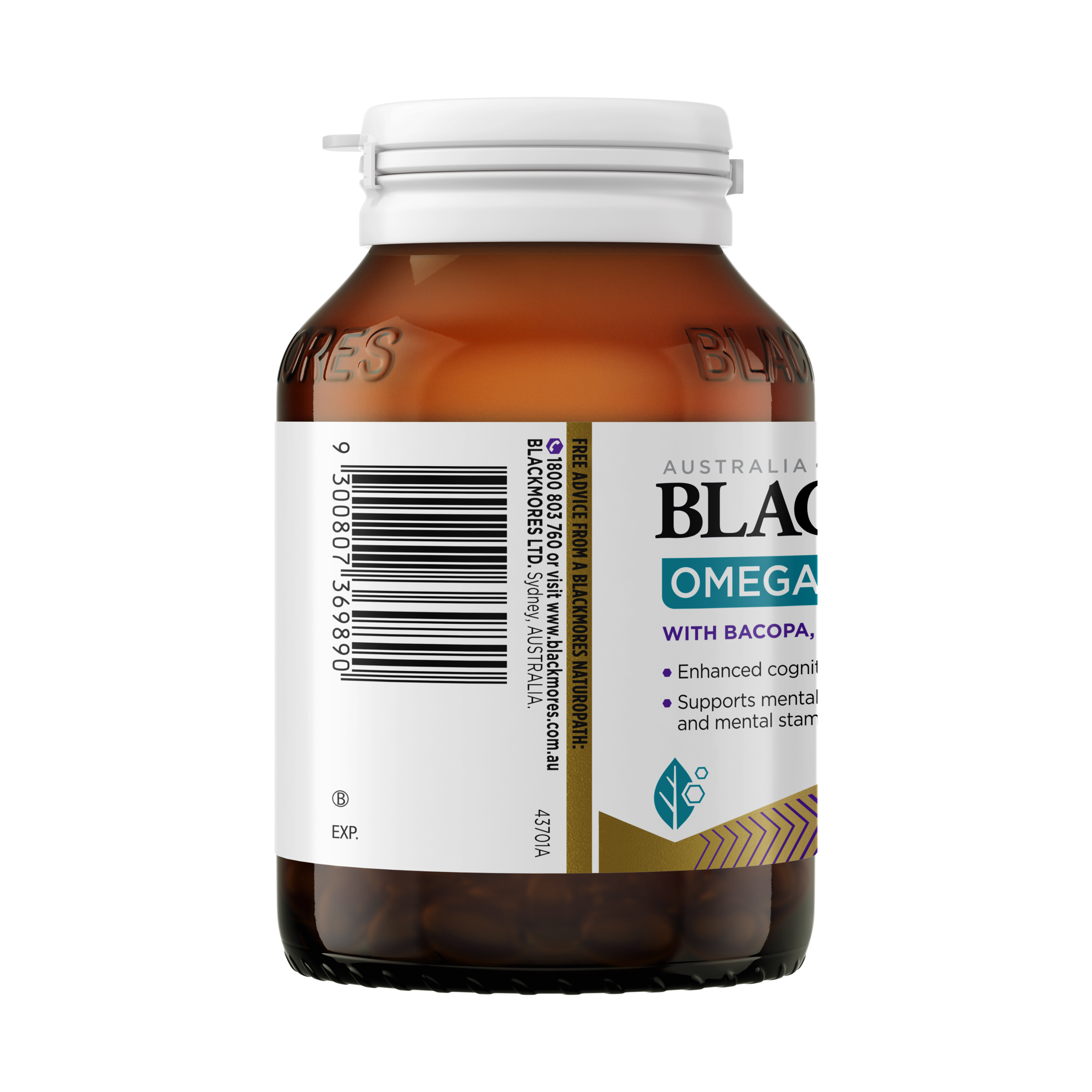 Blackmores Omega + Mental Focus 60 Capsules - Image 2