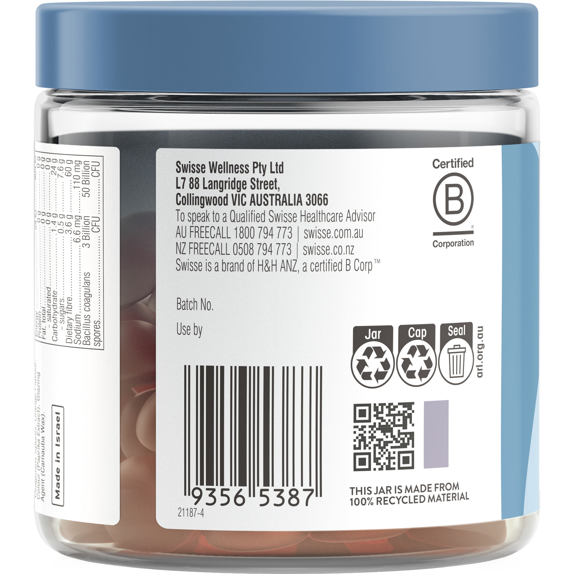 SWISSE PROBIOTIC + PREBIOTIC 45 GUMMIES - Image 4