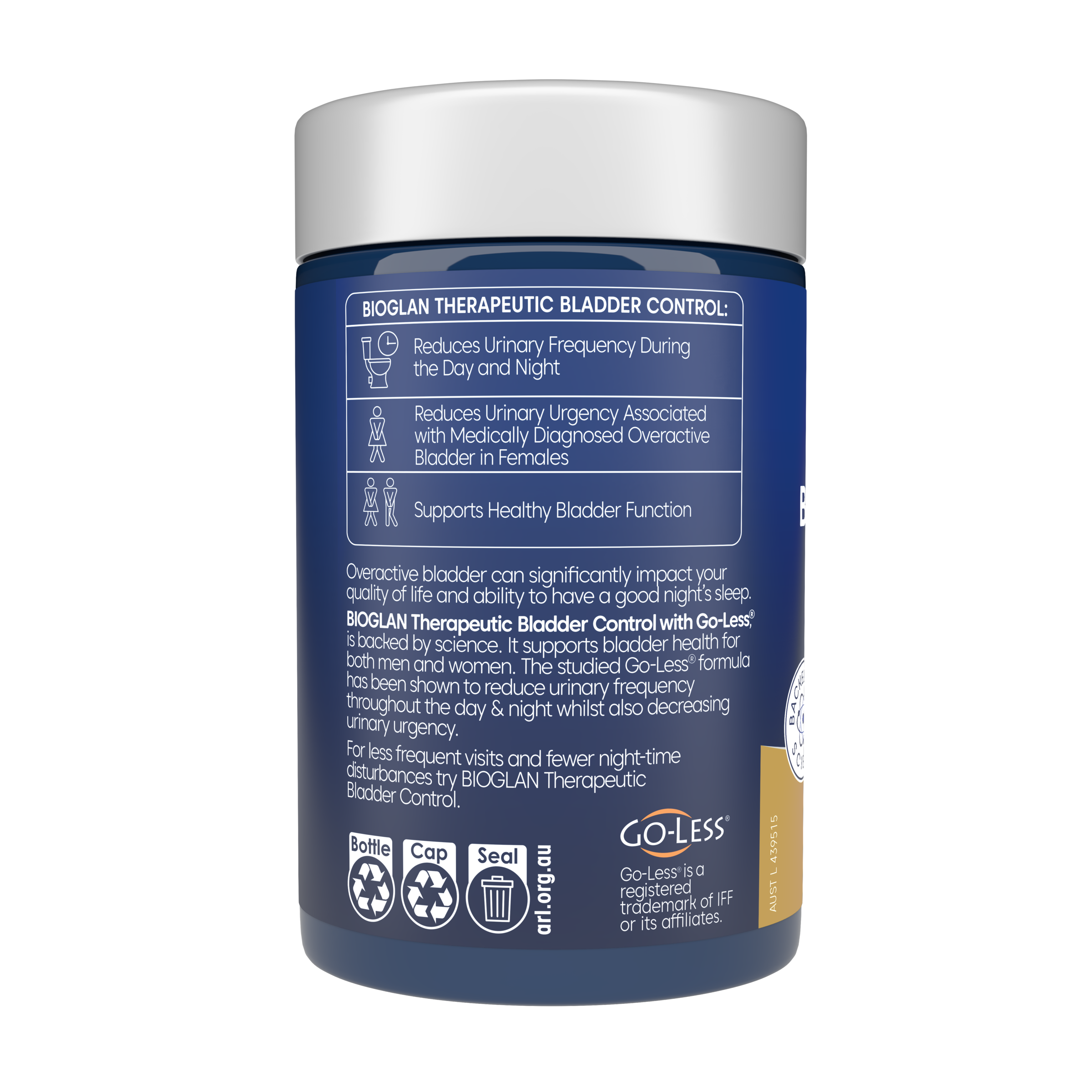 BIOGLAN THERAPEUTIC BLADDER CONTROL 60 TABLETS - Image 3