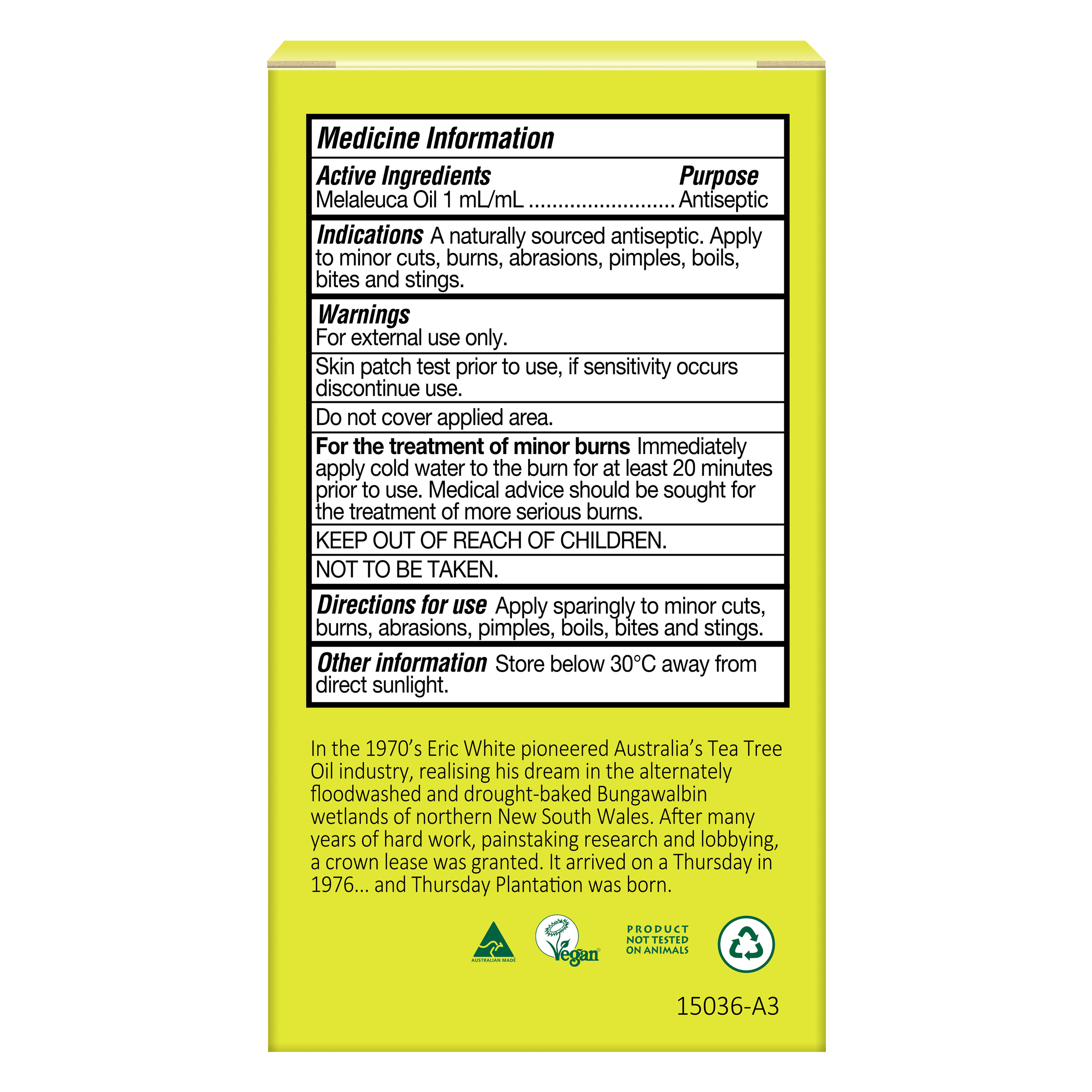 THURSDAY PLANTATION TEA TREE OIL 15ML - Image 2
