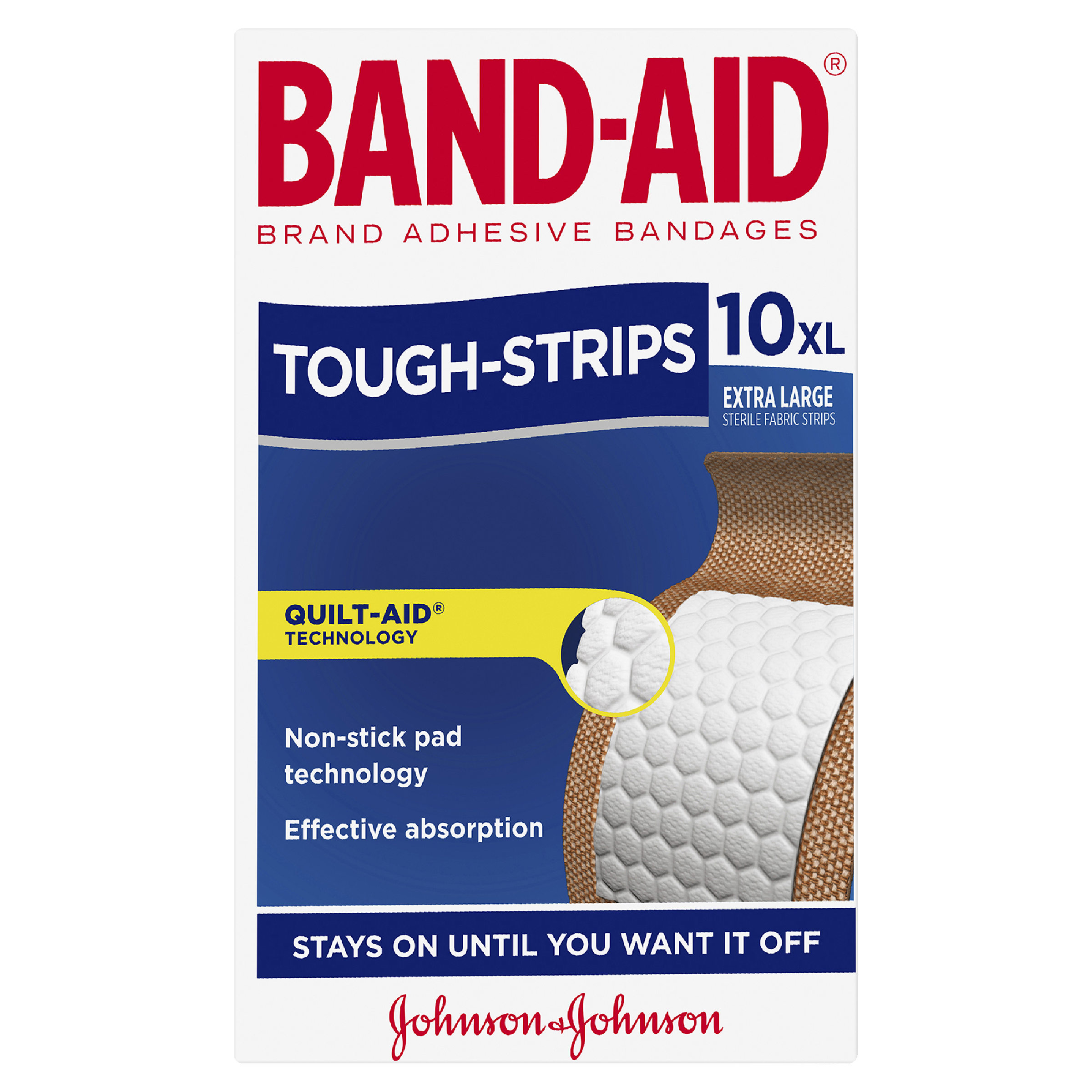 BAND-AID TOUGH STRIPS EXTRA LARGE 10 PACK - Image 2