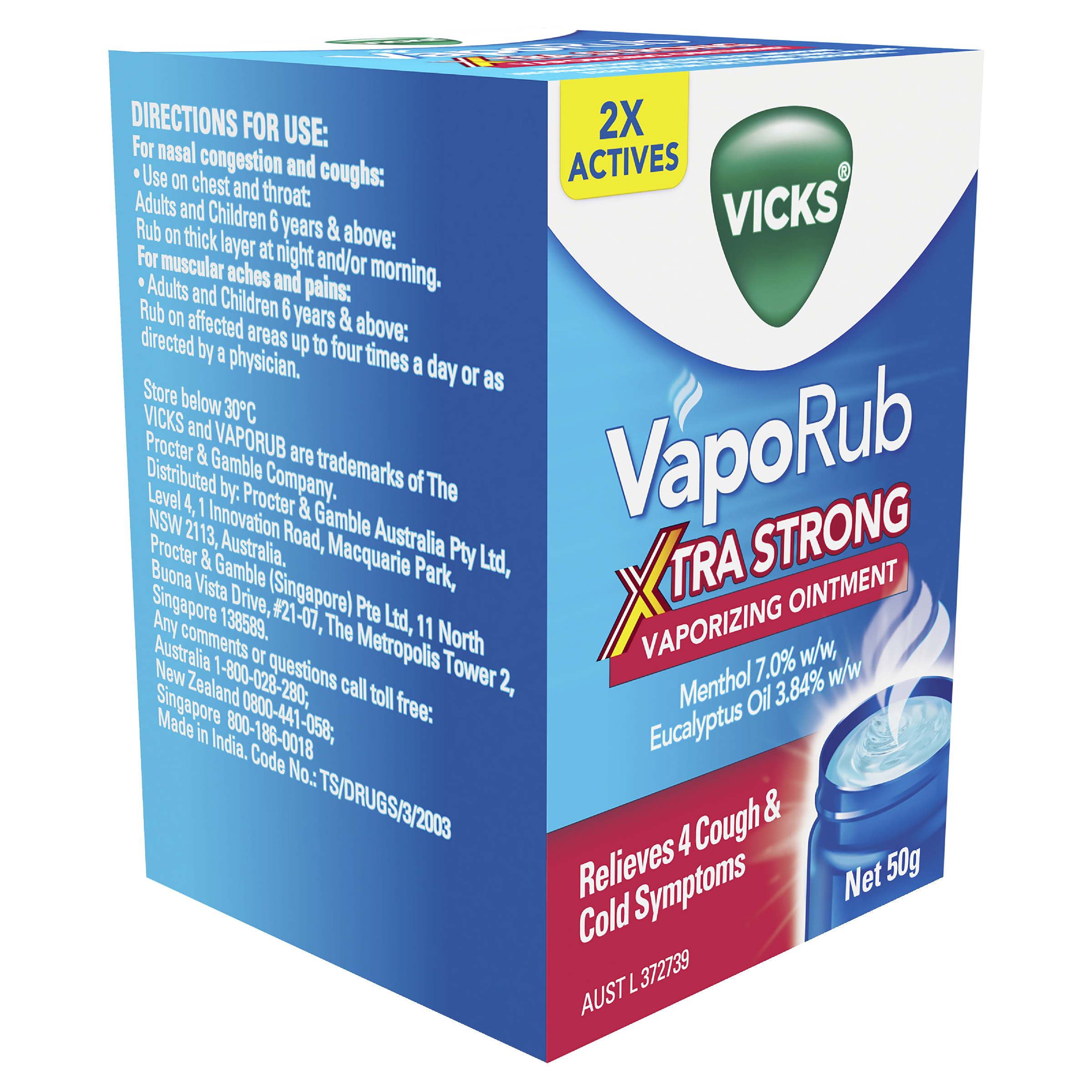 VICKS VAPORUB XTRA STRONG OINTMENT 50G - Image 4