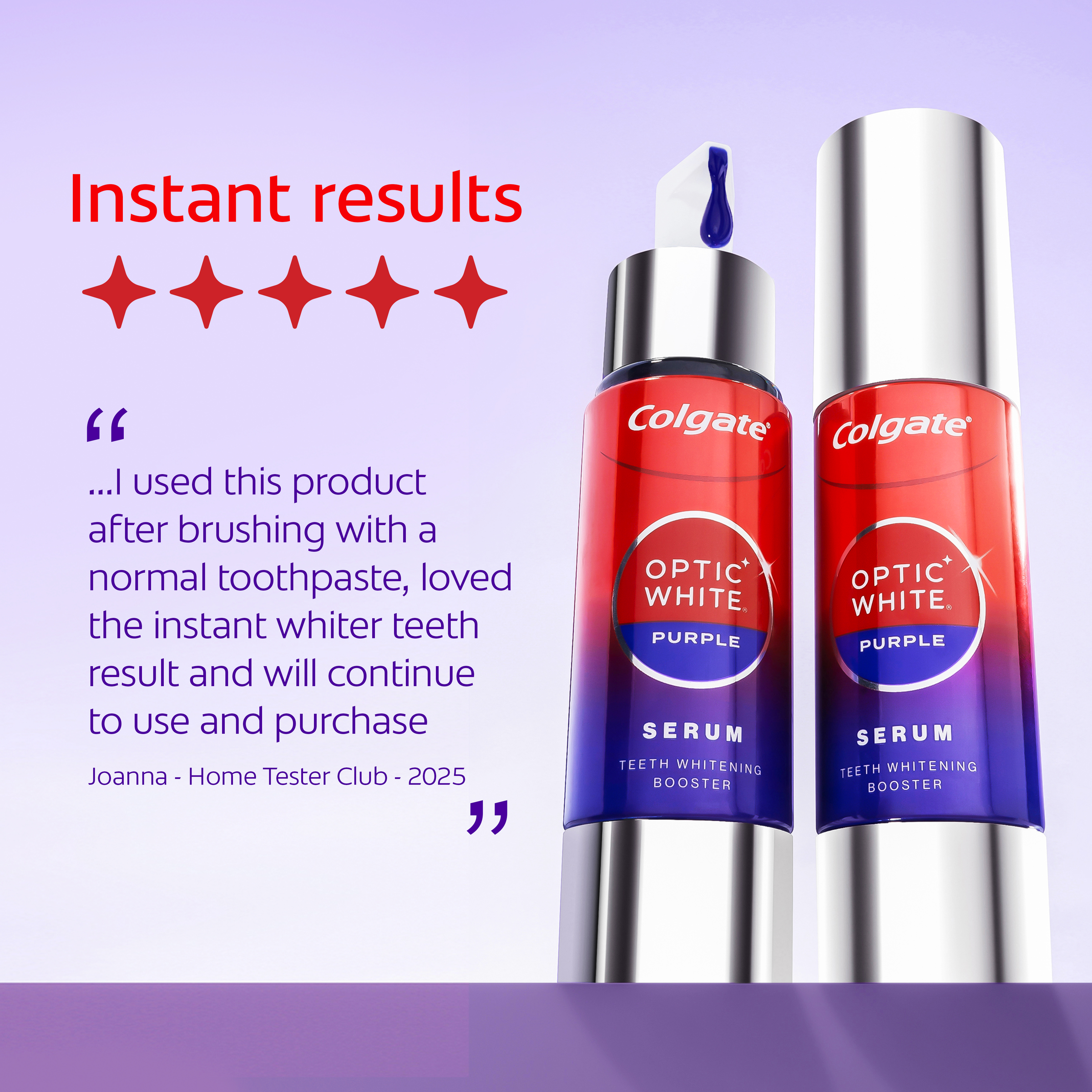 COLGATE OPTIC WHITE PURPLE SERUM 40ML - Image 11