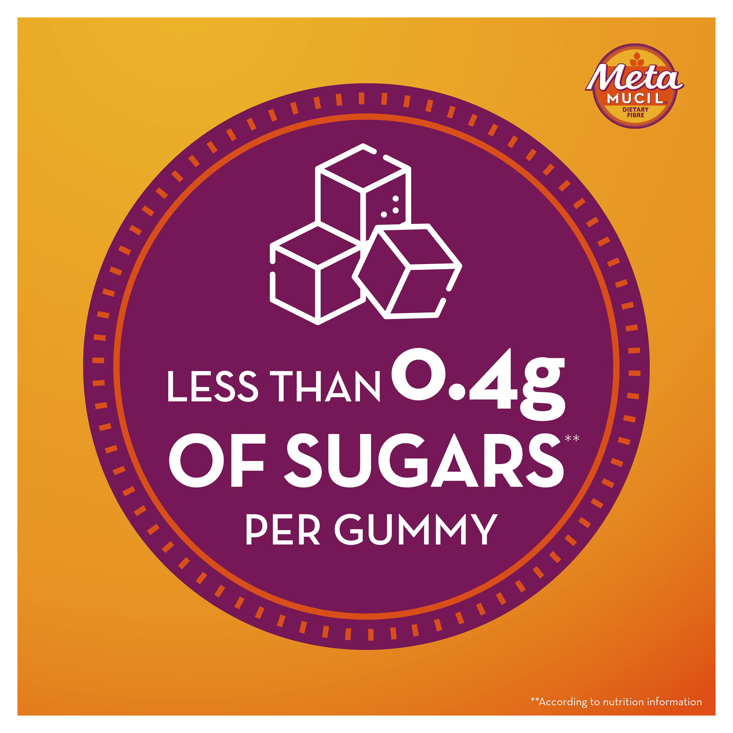 METAMUCIL FIBRE ORANGE 72 GUMMIES - Image 6