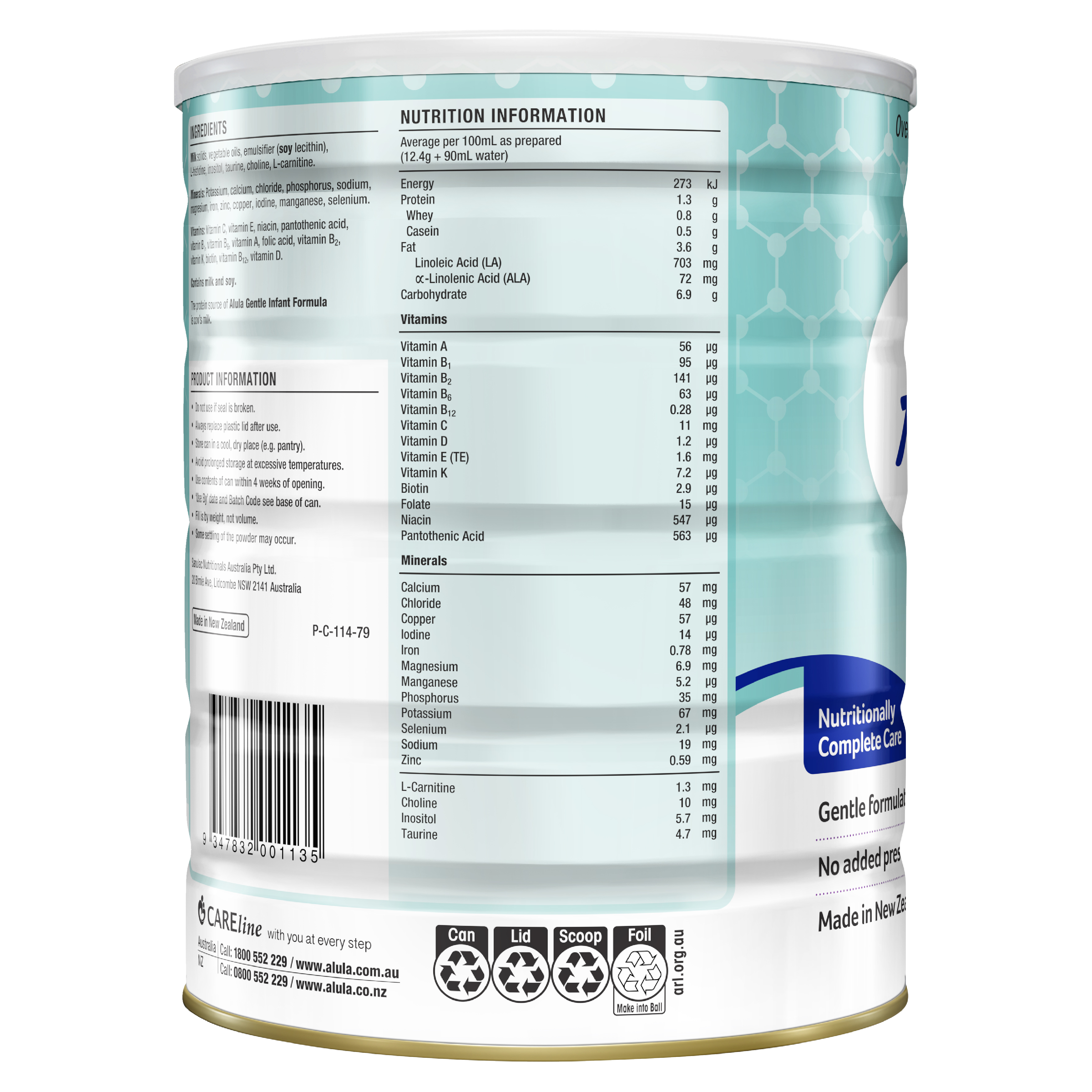 S26 ALULA ORIGINAL NEWBORN INFANT FORMULA STAGE 1 900G - Image 3