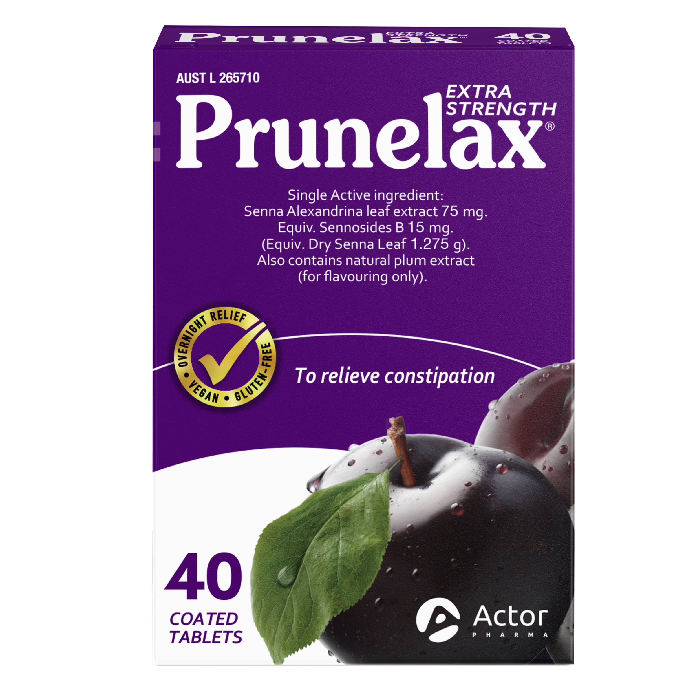 PRUNELAX EXTRA STRENGTH 40 TABLETS - Image 2