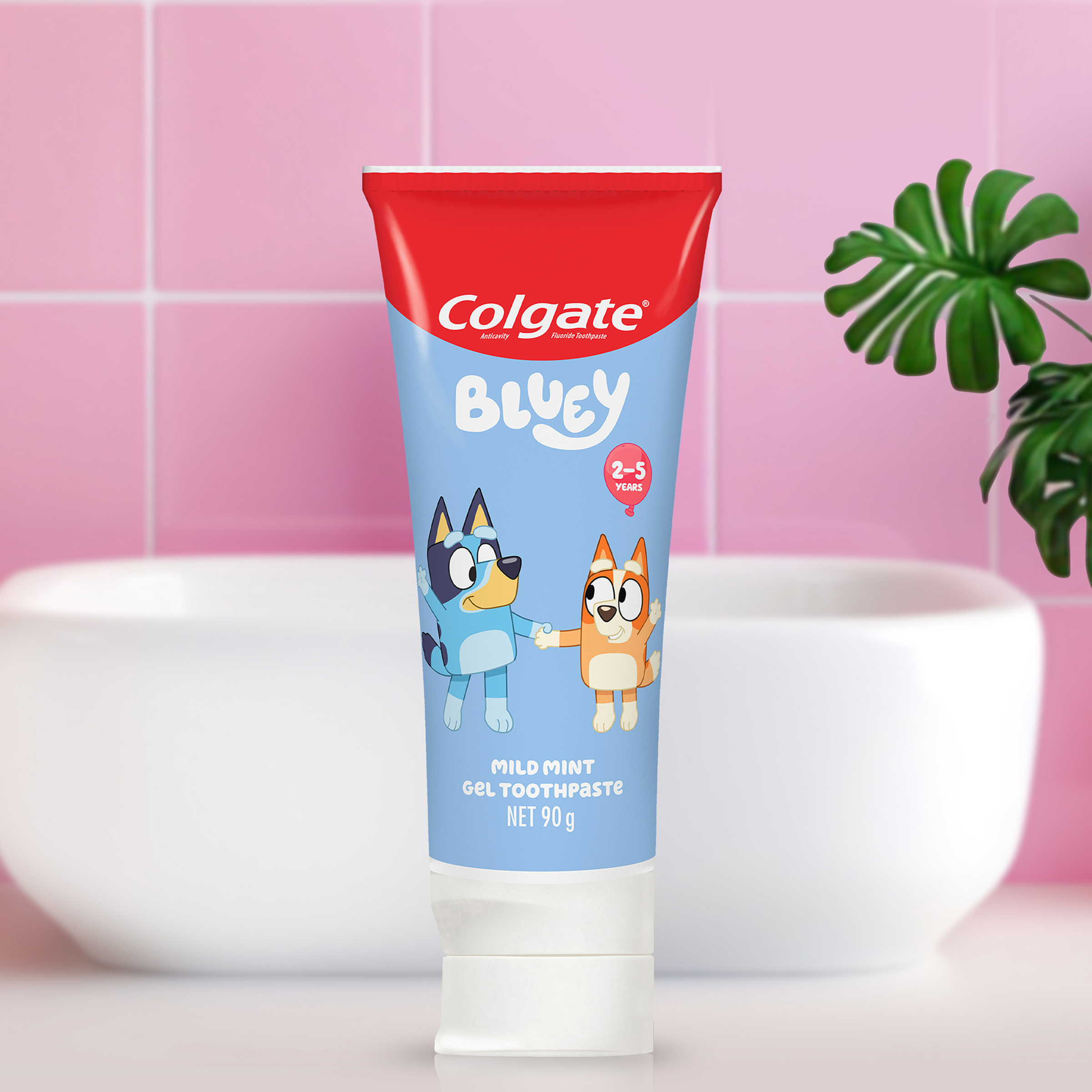 COLGATE TOOTHPASTE KIDS BLUEY 2-5 YEARS MINT GEL 90G - Image 4