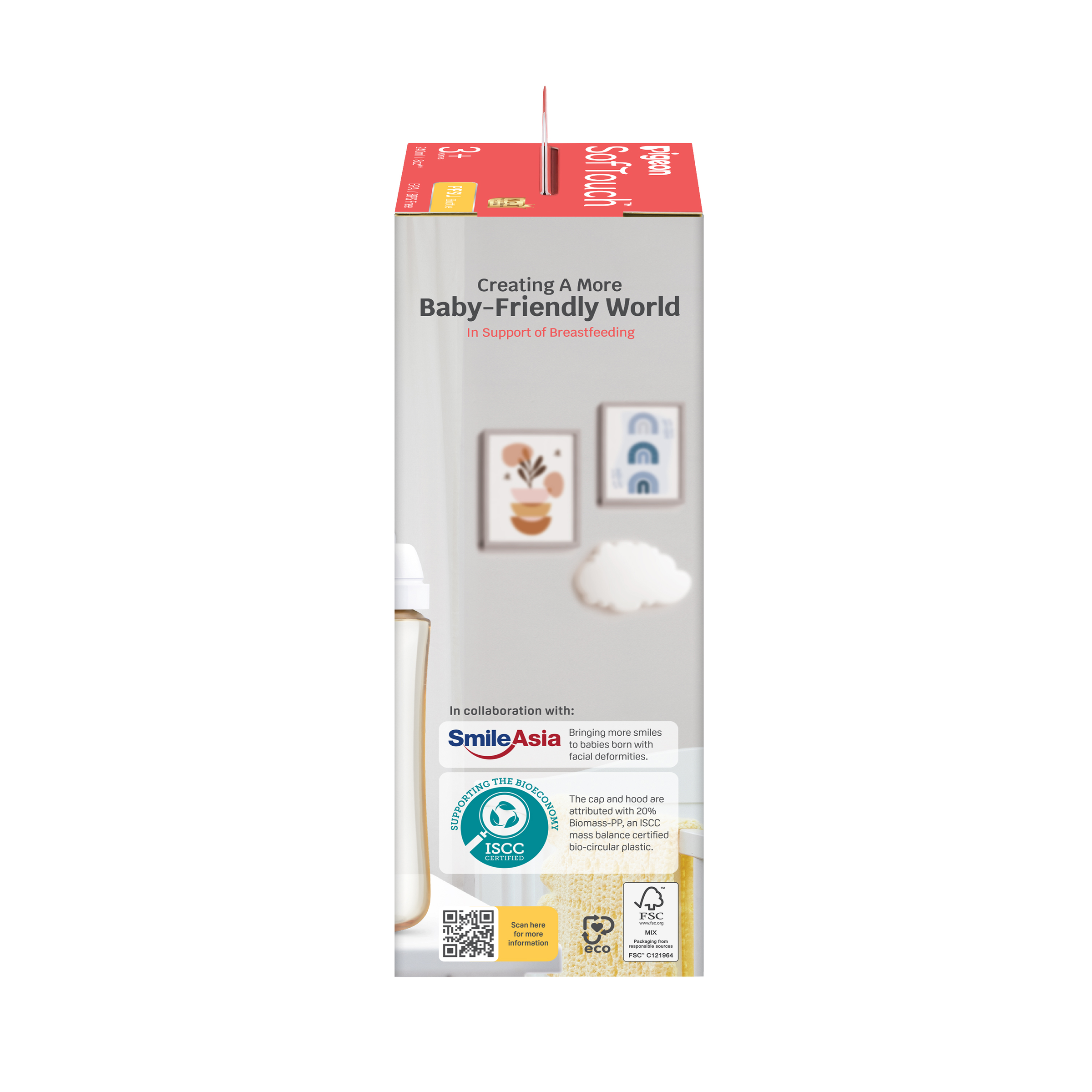 PIGEON BOTTLE SOFT TOUCH III WIDE NECK 3+ MONTHS PPSU 240ML - Image 3