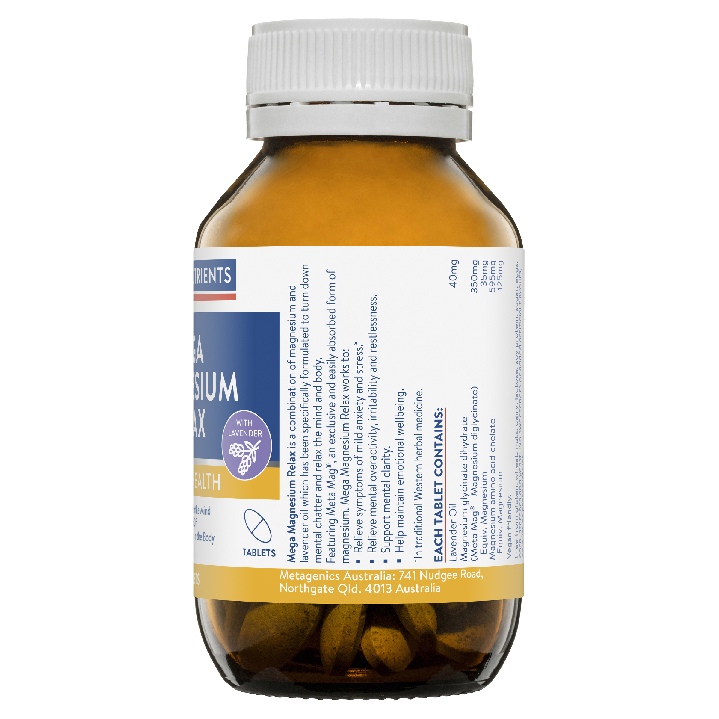 ETHICAL NUTRIENTS MEGA MAGNESIUM 120 TABLETS - Image 3
