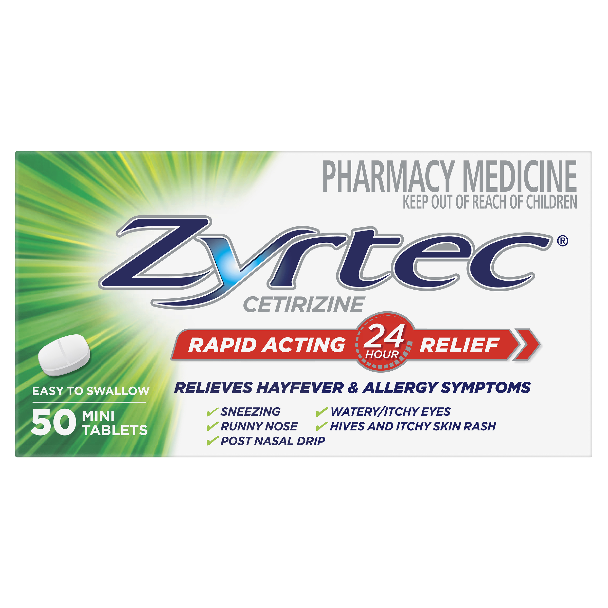ZYRTEC MINI 50 TABLETS - Image 2