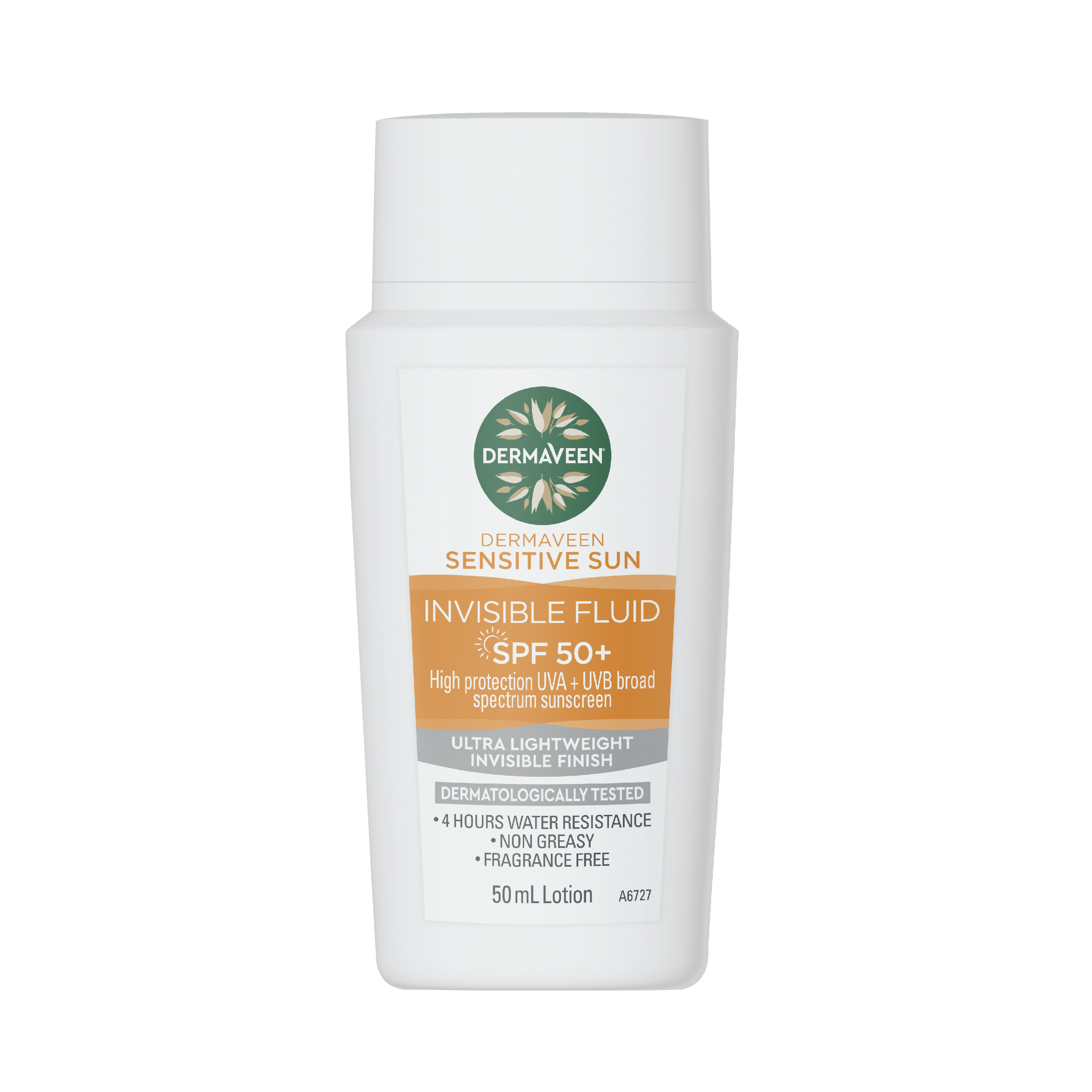 DERMAVEEN SENSITIVE FACE SUNSCREEN INVISIBLE FLUID SPF50+ 50ML - Image 2