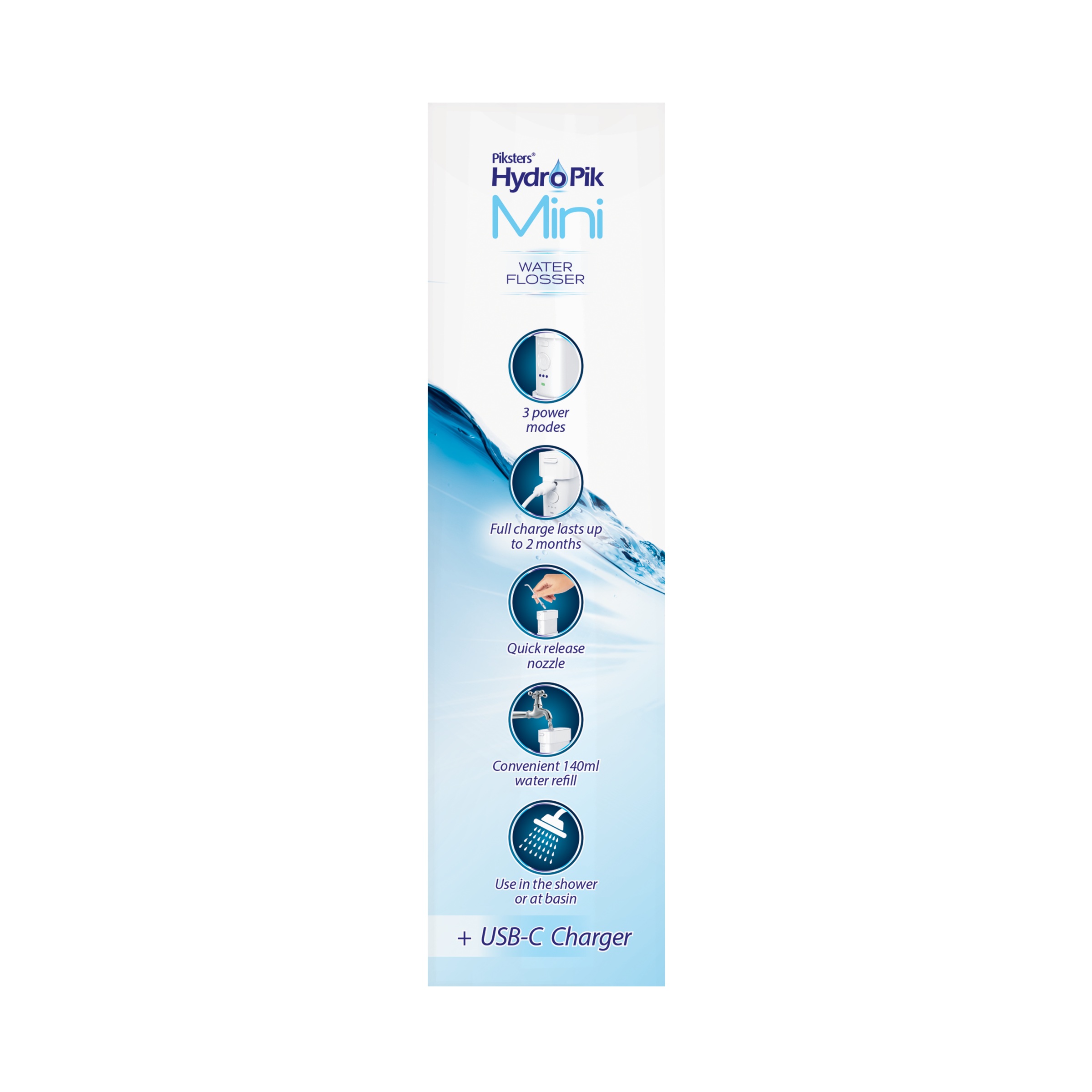 PIKSTERS HYDROPIK WATER FLOSSER CORDLESS MINI - Image 6