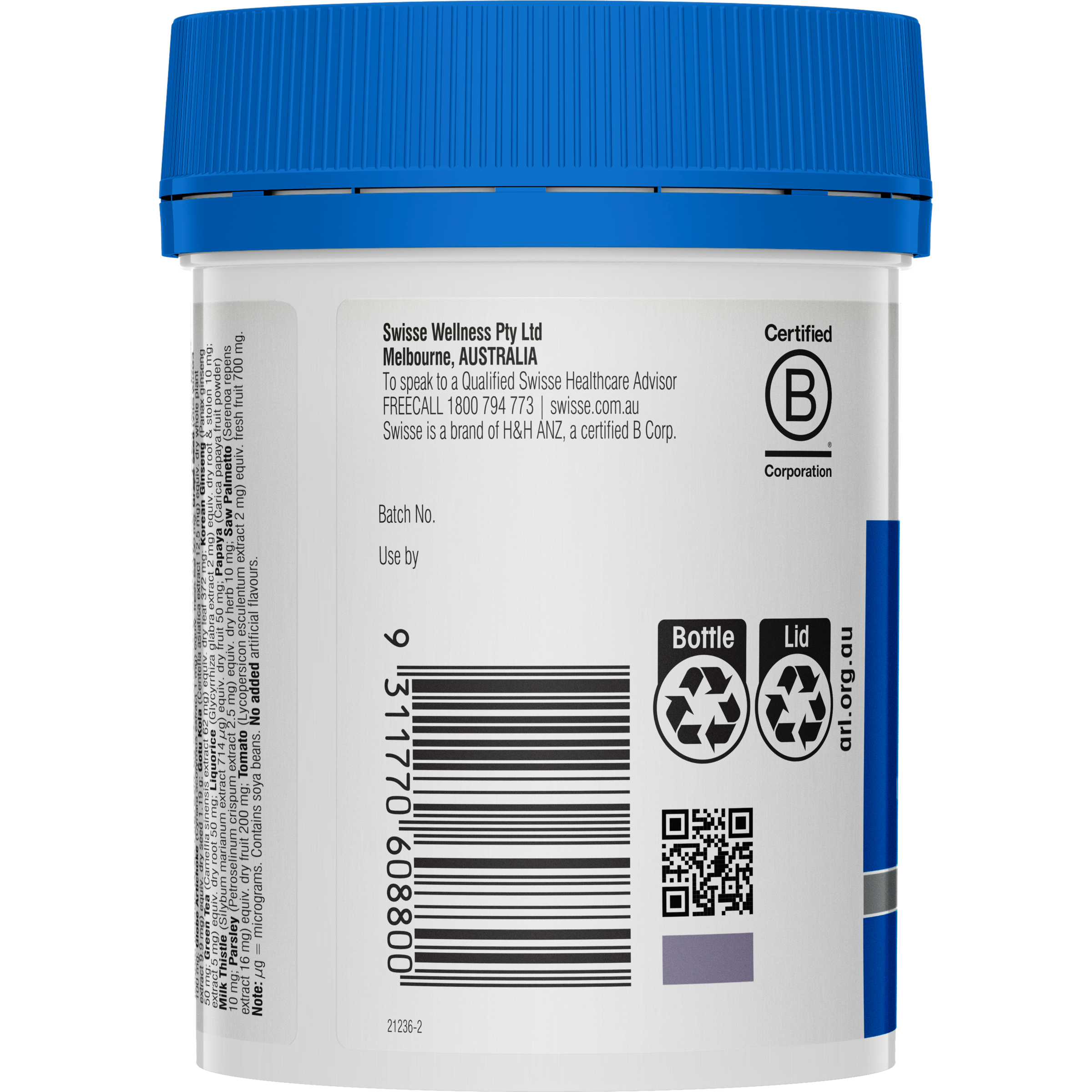 SWISSE ULTIVITE MENS MULTIVITAMIN TABLETS 120 - Image 4