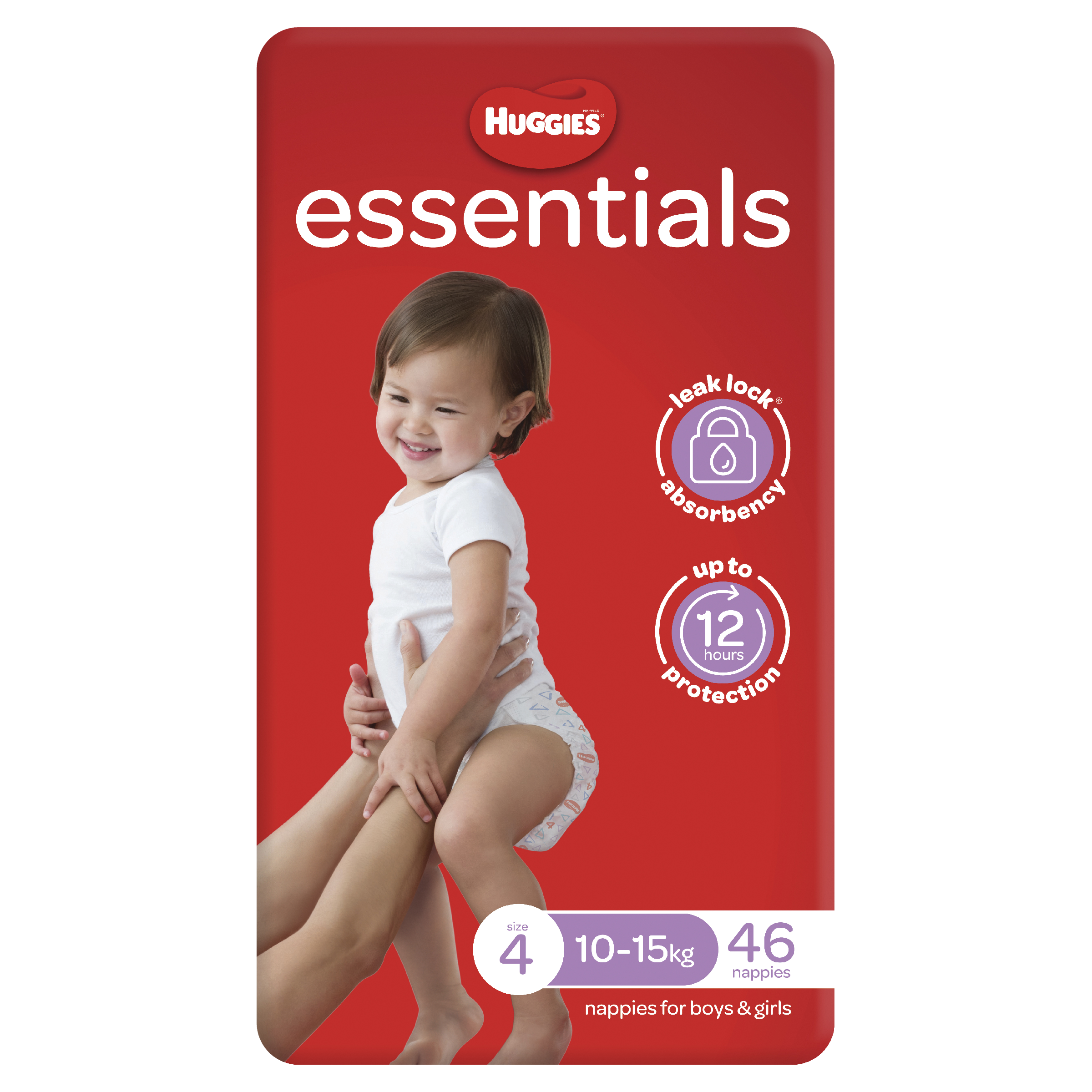 HUGGIES ESSENTIALS NAPPIES TODDLER 46 PACK - Image 4