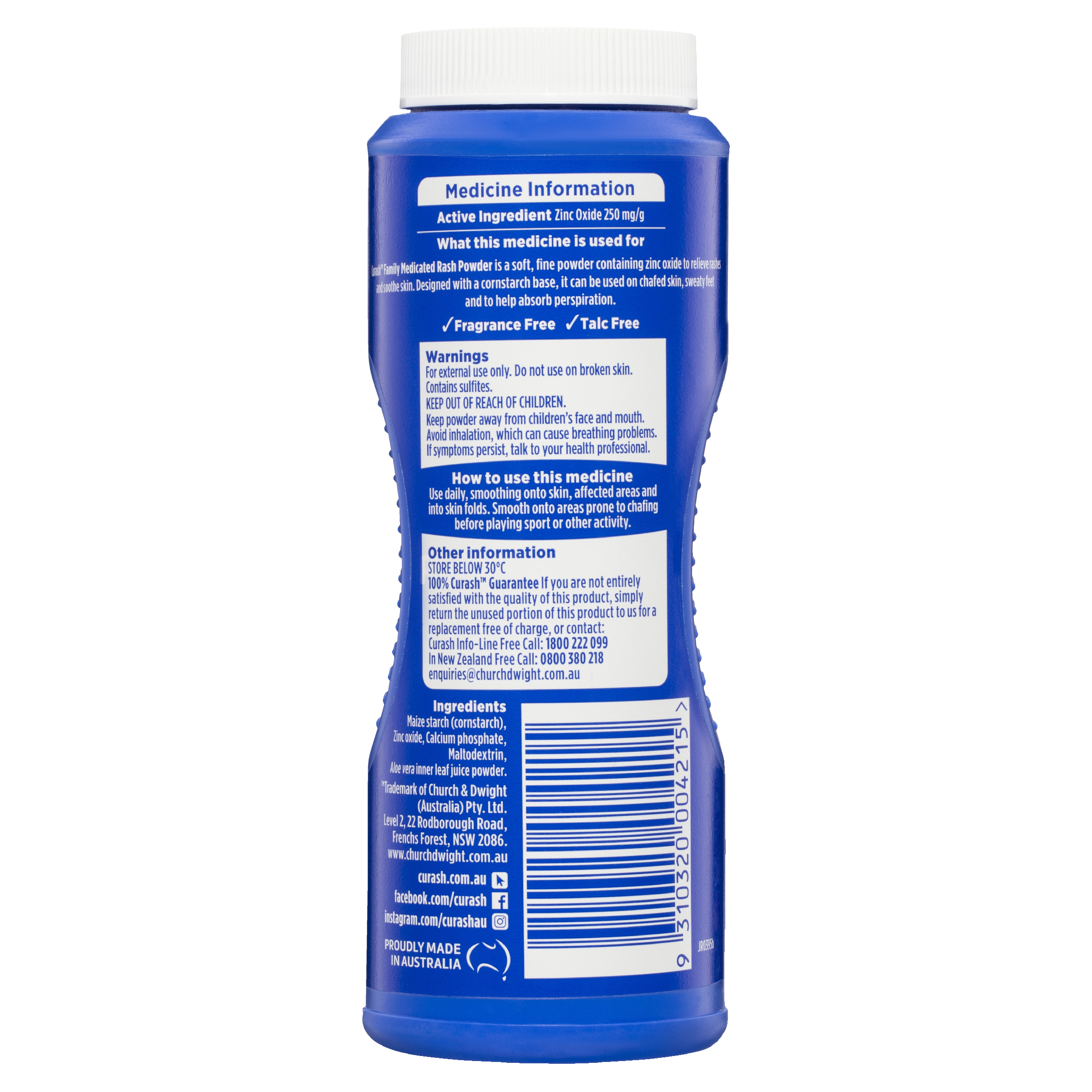 CURASH FAMILY POWDER MEDICATED ANTI-RASH 100G - Image 8
