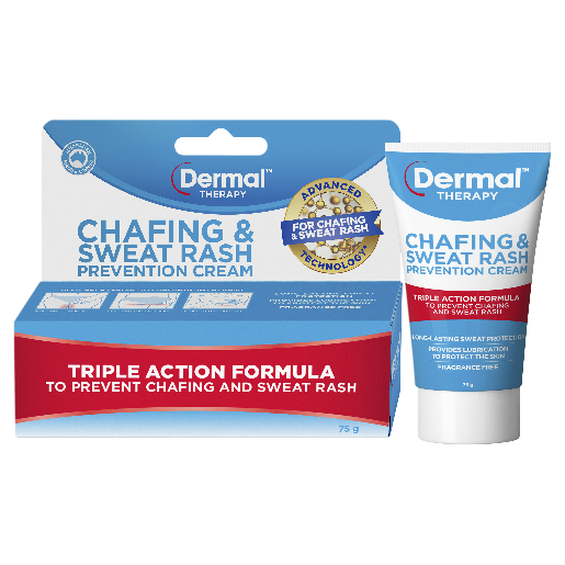 DERMAL THERAPY CHAFING & SWEAT RASH CREAM 75G - Image 2