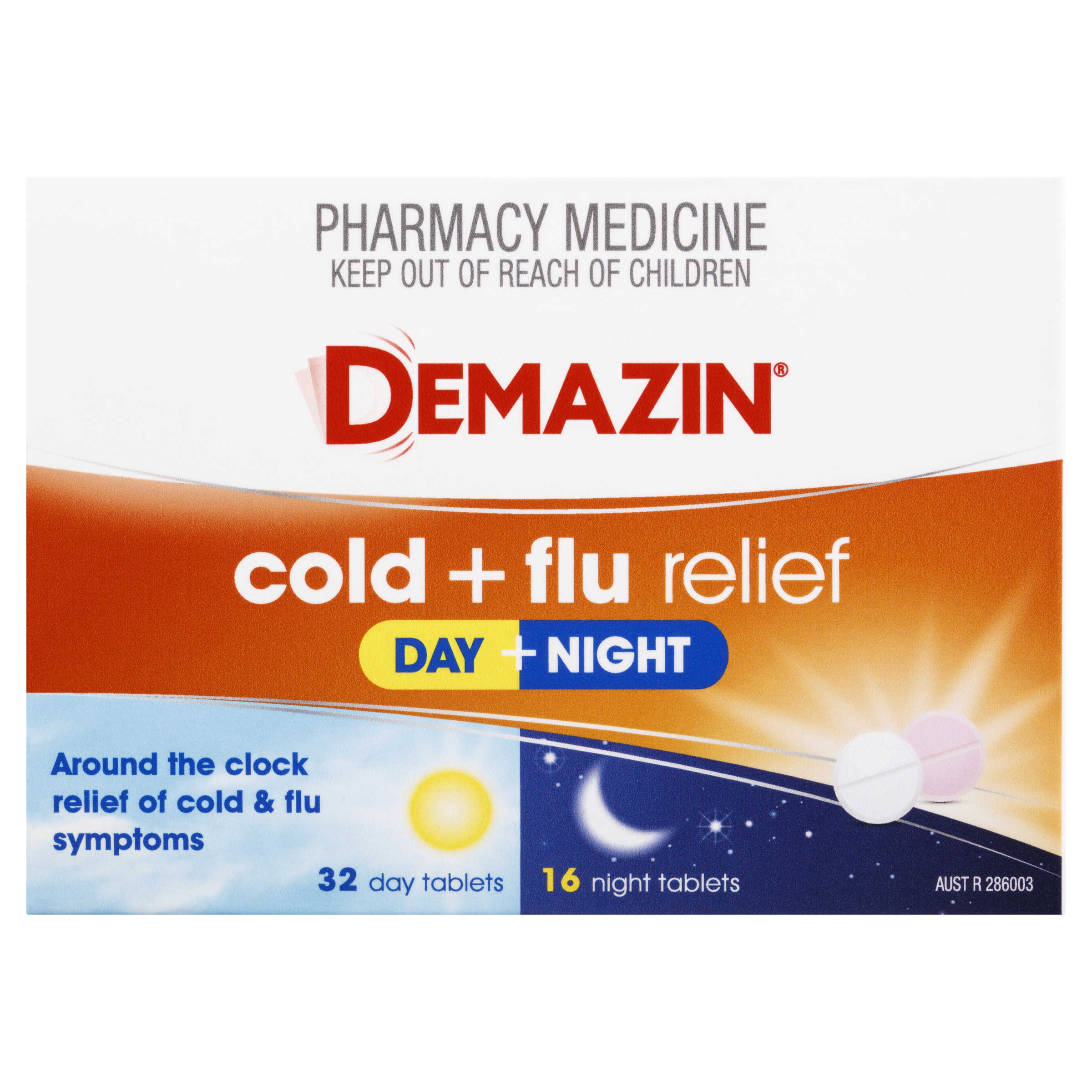 DEMAZIN DAY & NIGHT COLD & FLU PE 48 TABLETS - Image 2