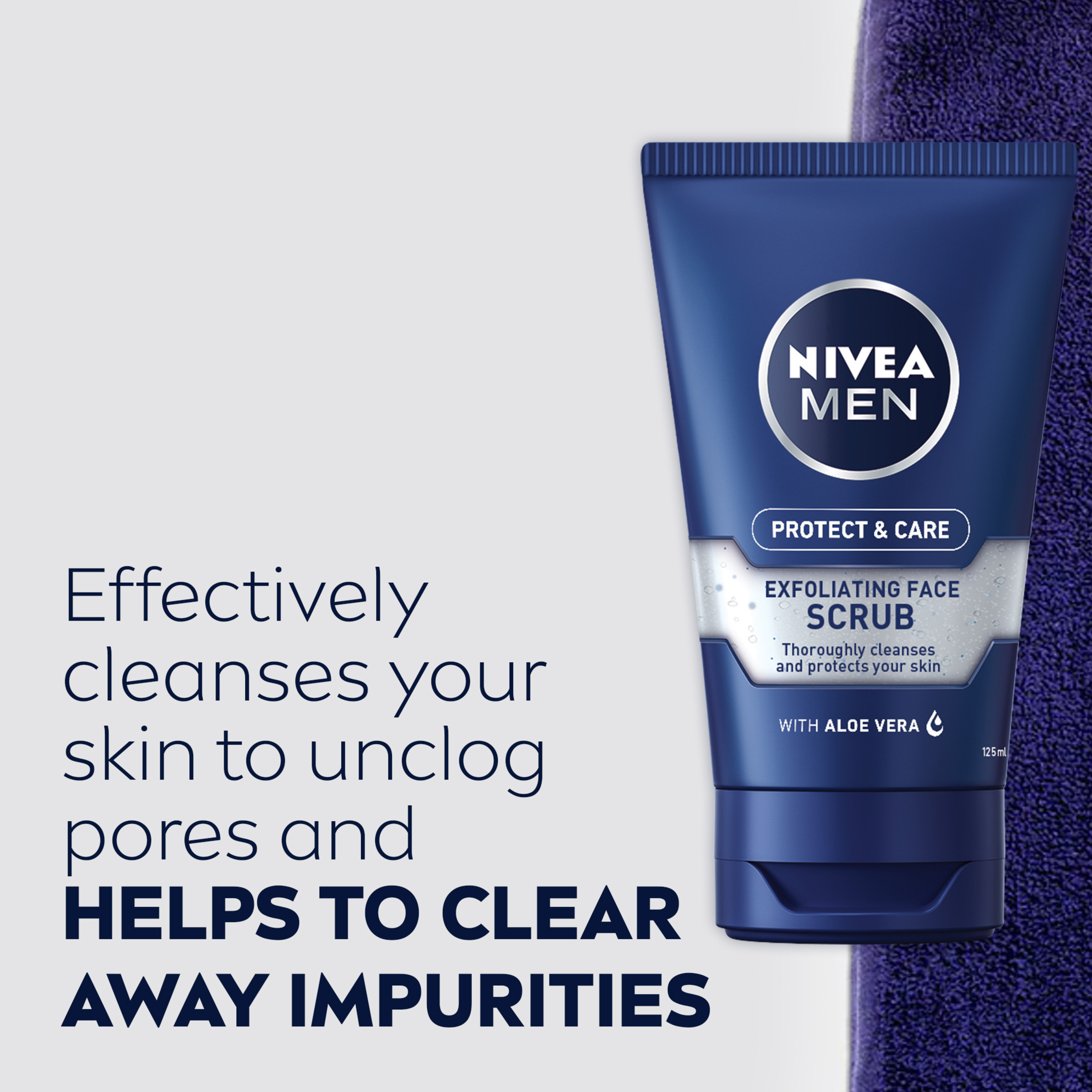 NIVEA MEN EXFOLIATING FACE SCRUB 125ML - Image 4