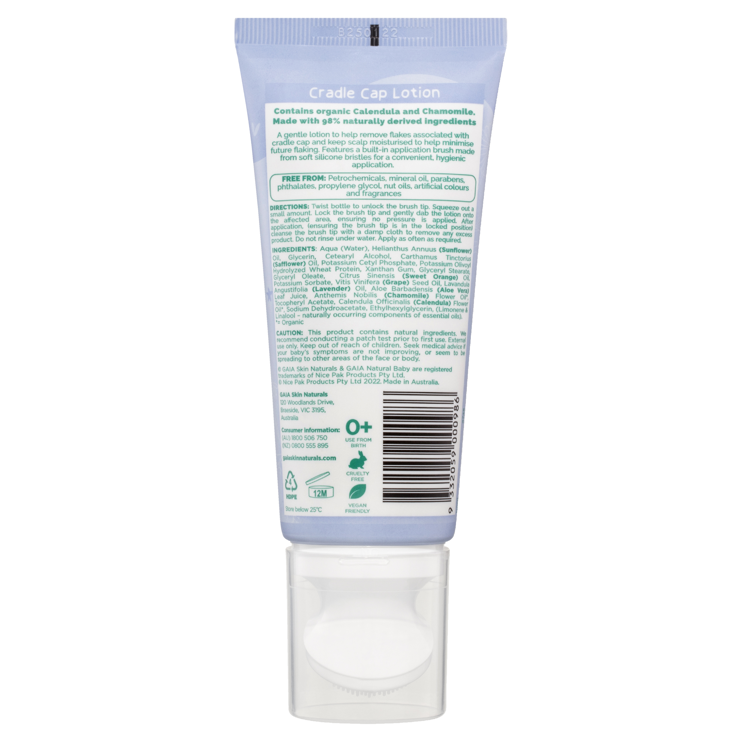 GAIA NATURAL BABY CRADLE CAP LOTION 75ML - Image 2