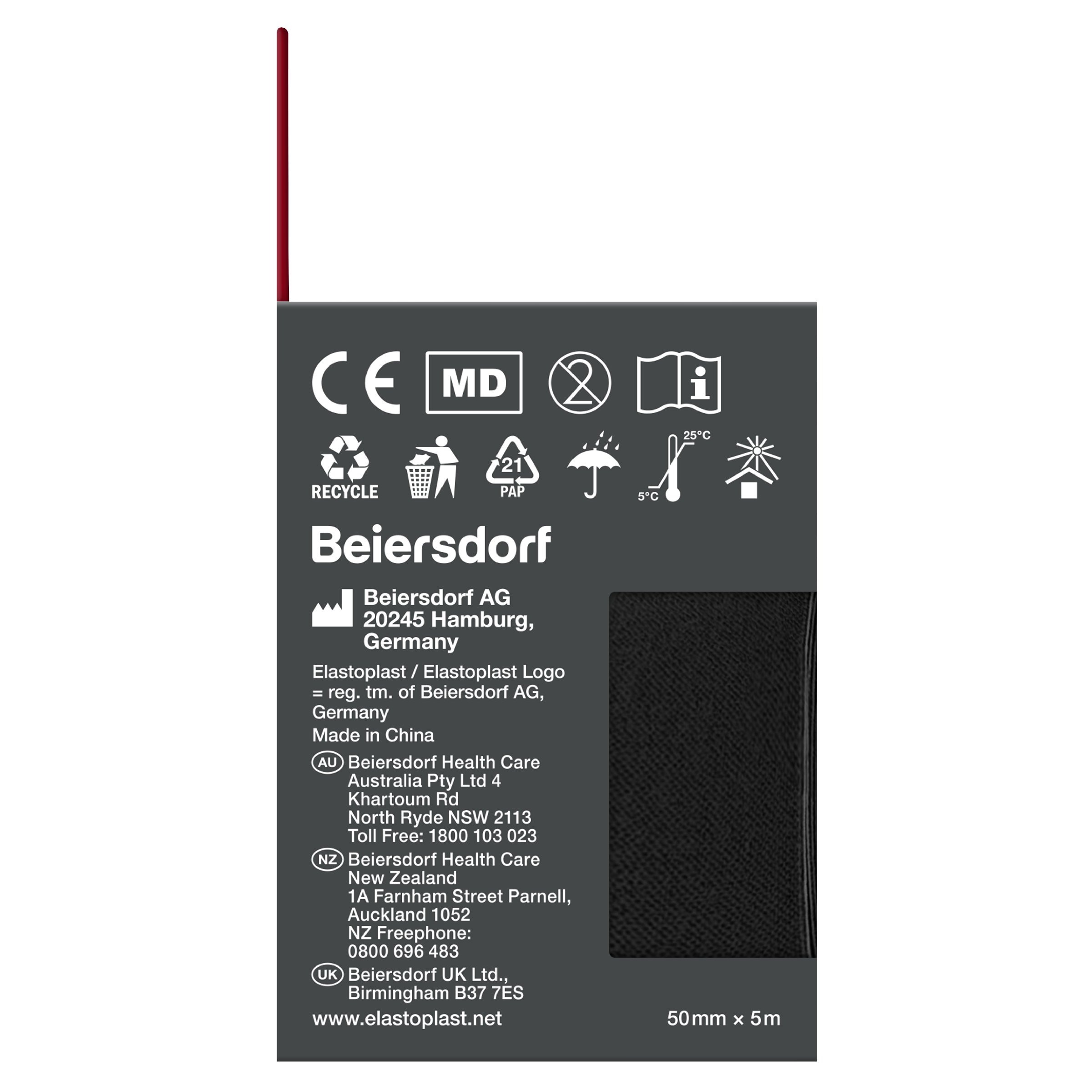 ELASTOPLAST SPORT KINESIO TAPE BLACK - Image 8