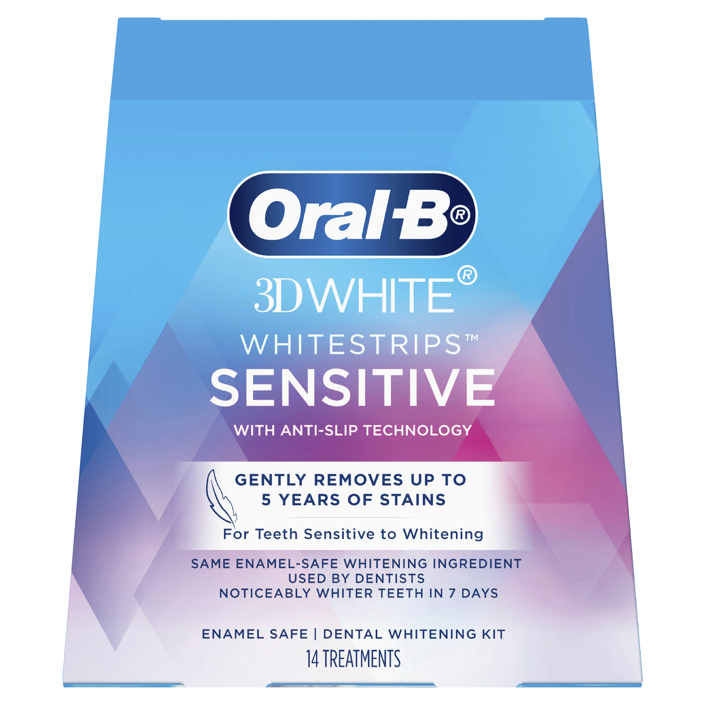 ORAL-B 3D WHITE WHITENING STRIPS SENSITIVE 2.5% 14 PACK - Image 2