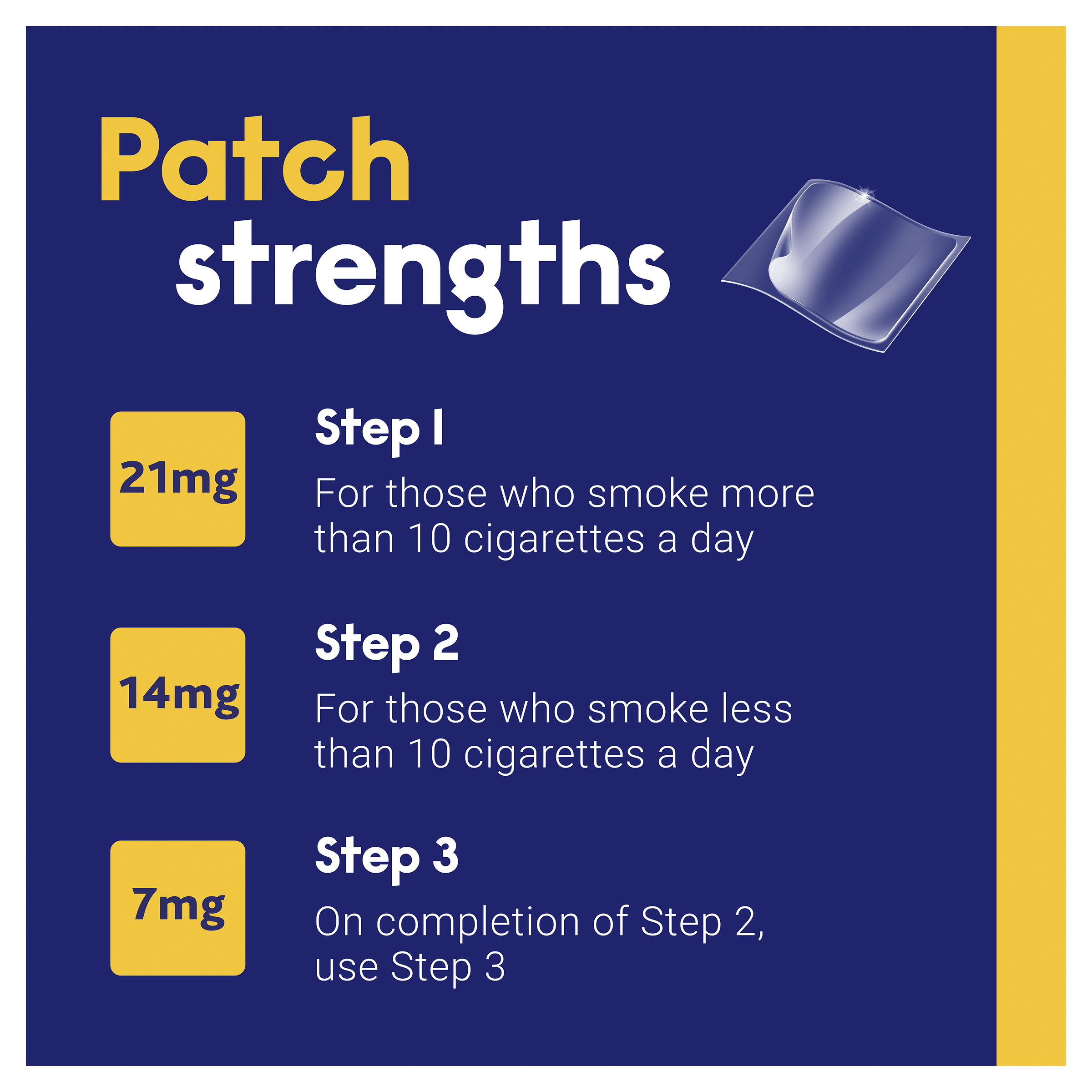 NICABATE STEP 2 14MG CLEAR PATCH 7 PACK - Image 3