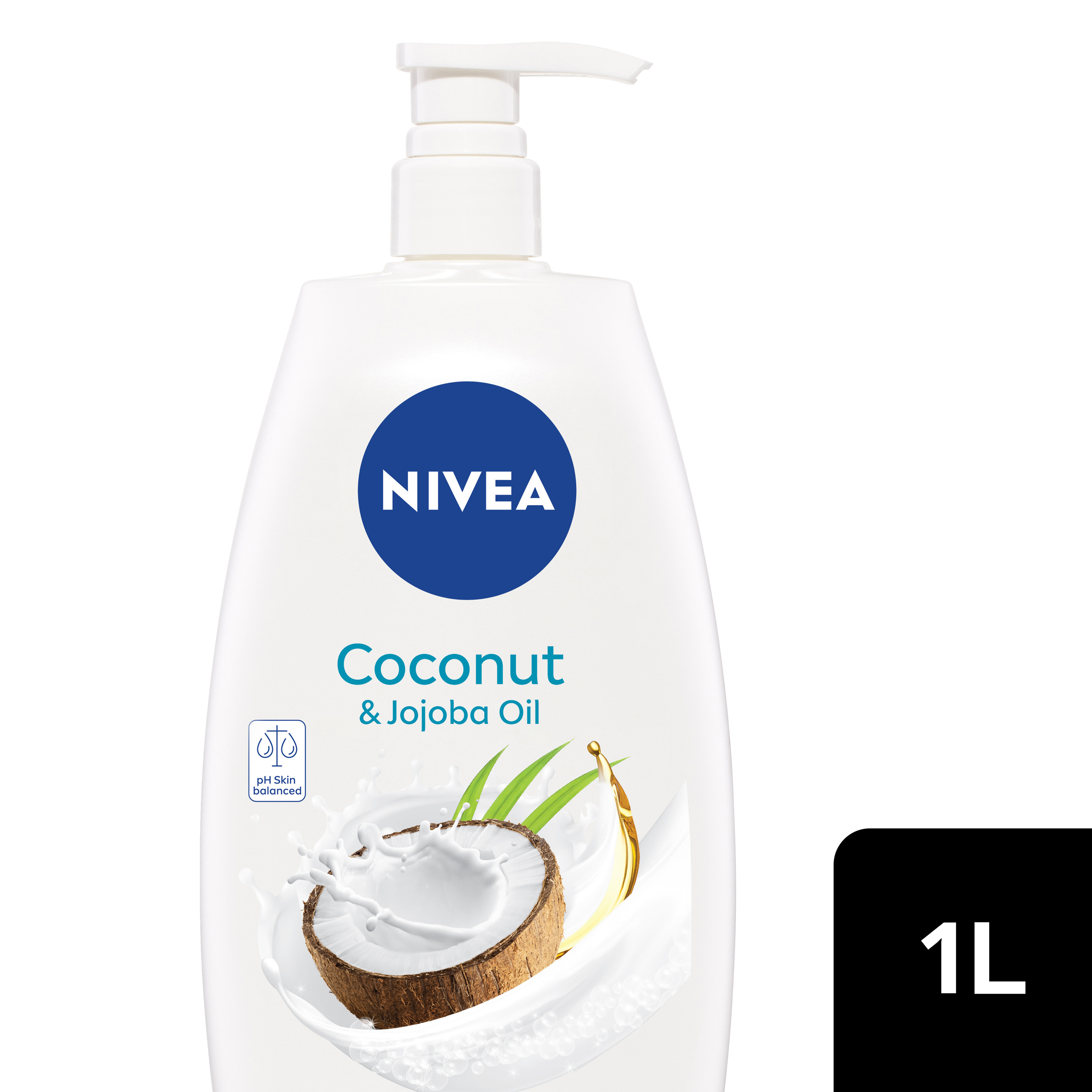NIVEA SHOWER CREME BODY WASH COCONUT & JOJOBA OIL 1 LITRE - Image 8
