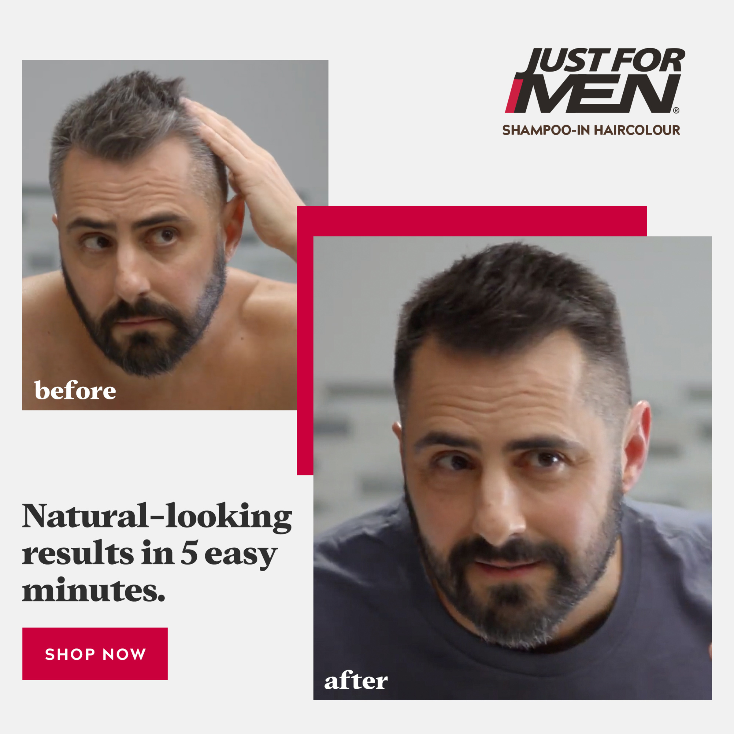JUST FOR MEN MEDIUM DARK BROWN - Image 8
