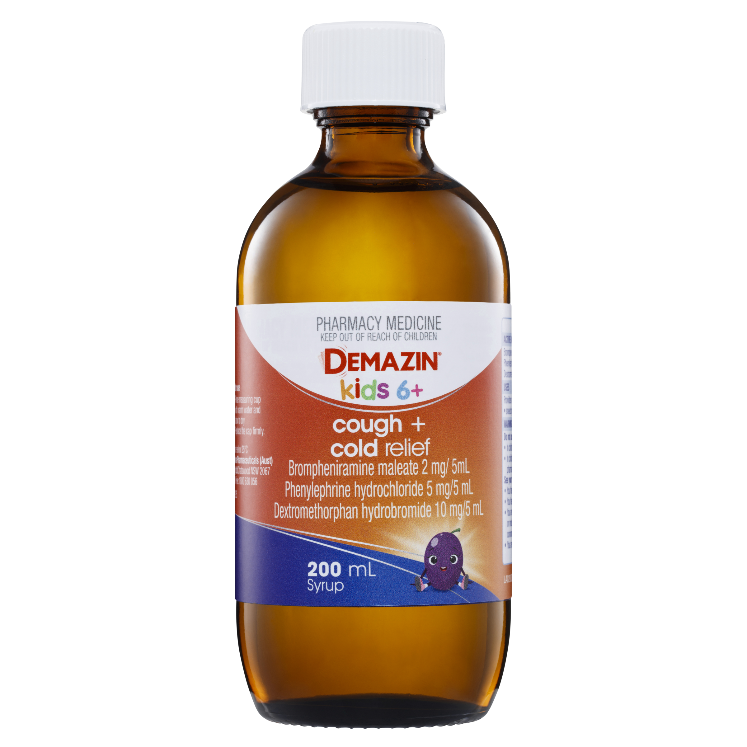 DEMAZIN COUGH & COLD RELIEF COLOUR FREE 200ML - Image 8