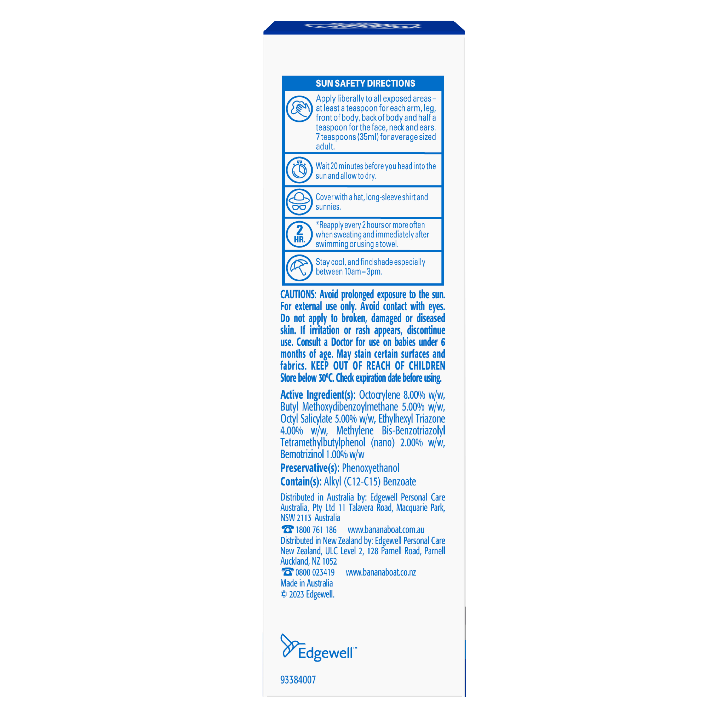 BANANA BOAT FACE SUNSCREEN FLUID ULTRA LIGHT TUBE SPF50+ 50ML - Image 2