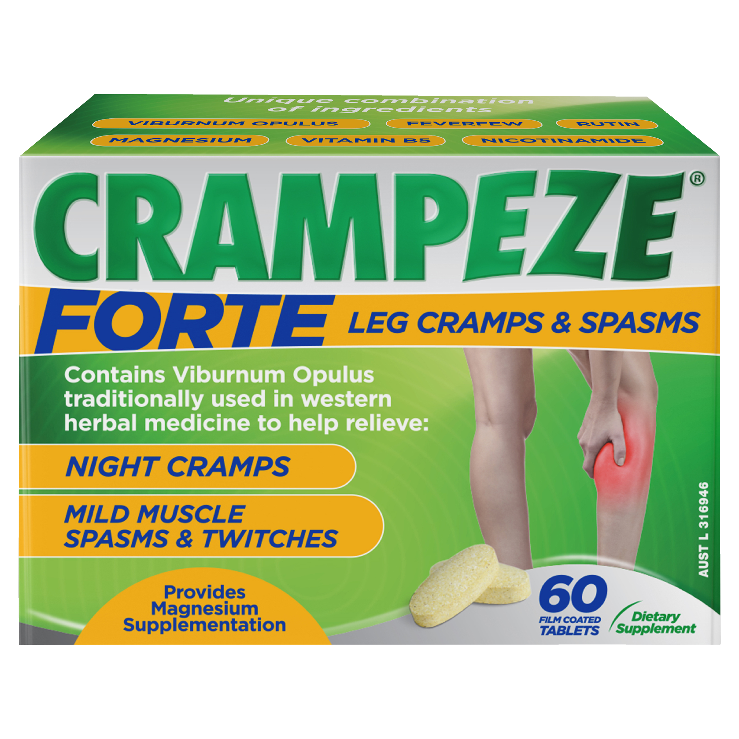 CRAMPEZE NIGHT CRAMPS FORTE 60 CAPSULES - Image 2