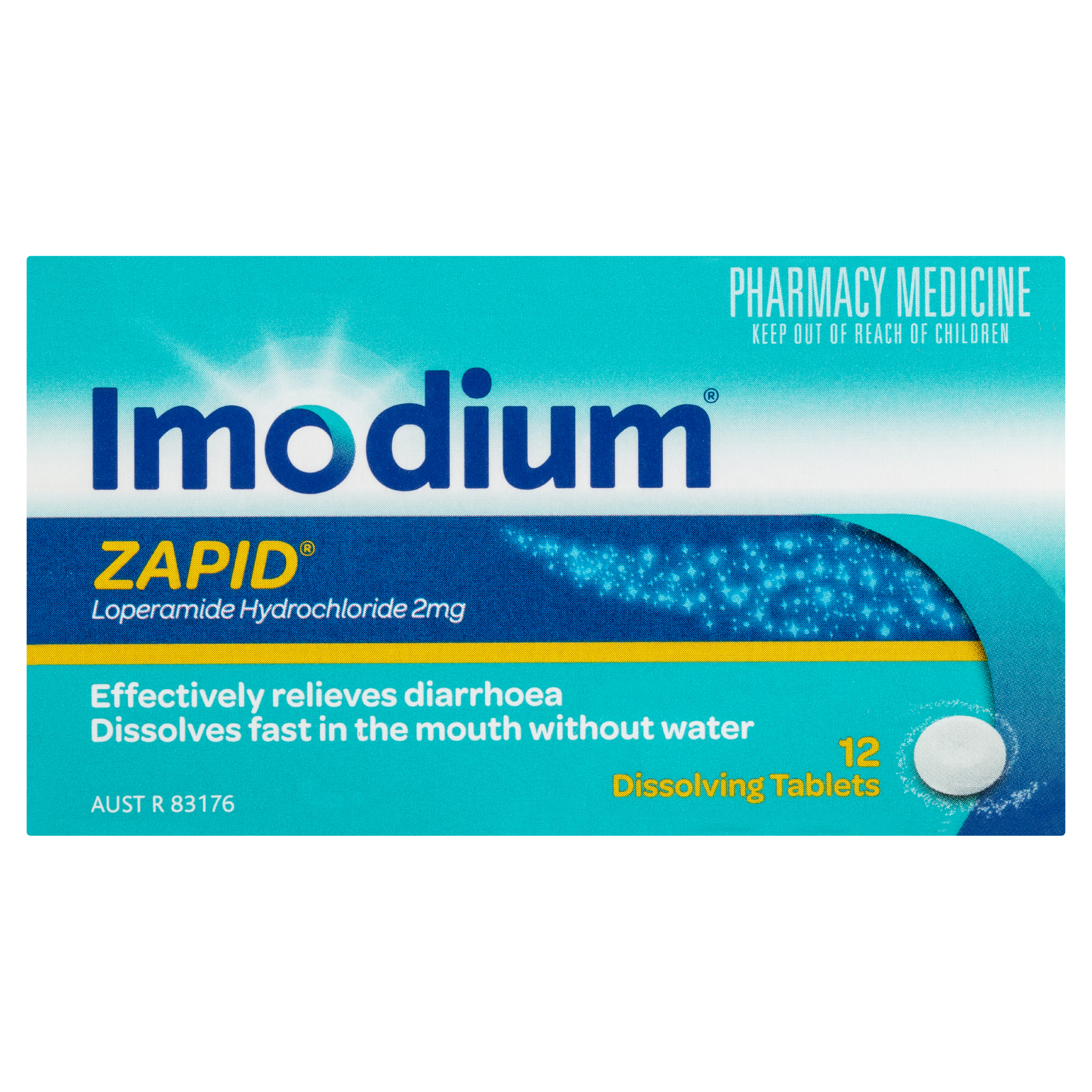IMODIUM ZAPID DIARRHOEA RELIEF 12 TABLETS - Image 2