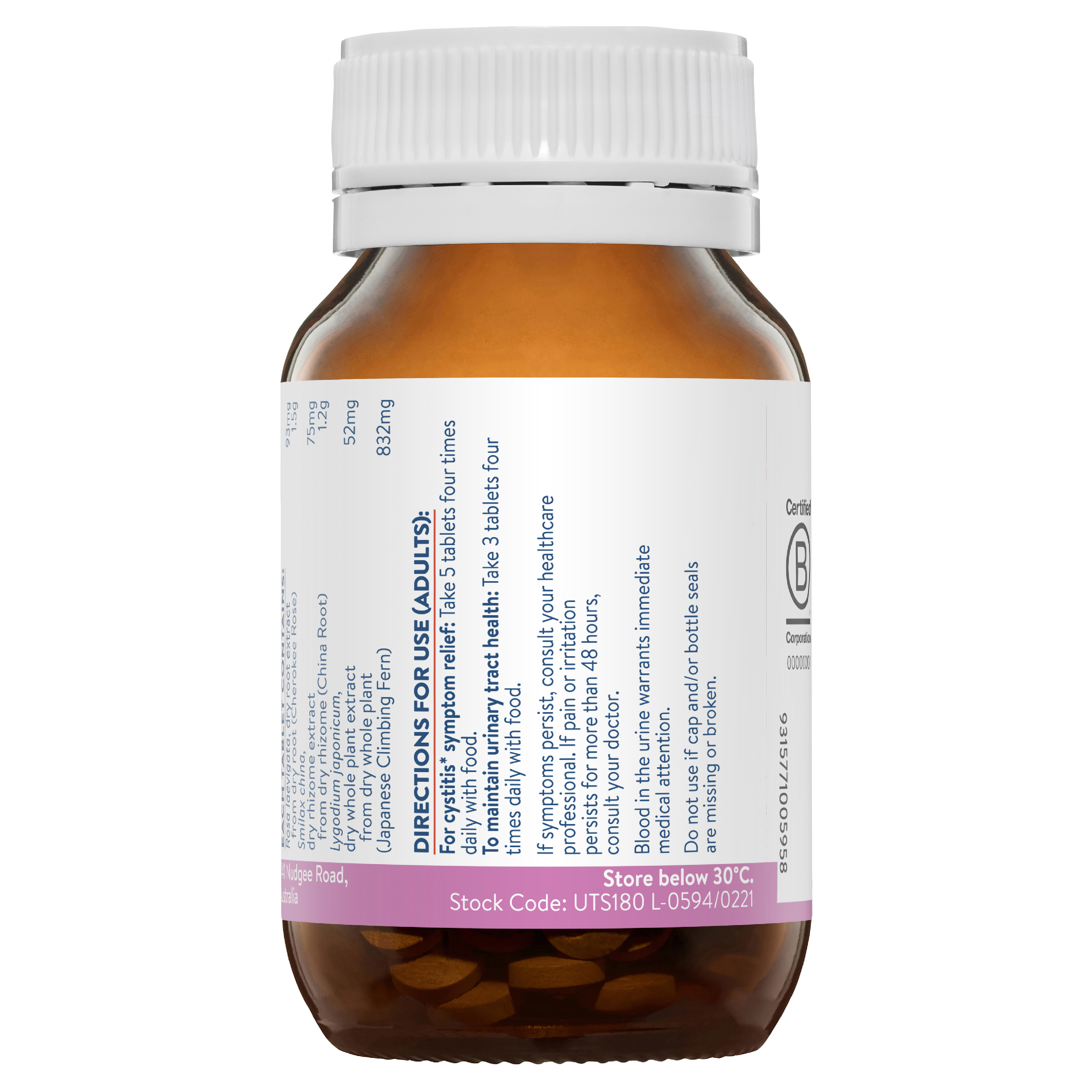 ETHICAL NUTRIENTS URINARY TRACT SUPPORT 90 TABLETS - Image 4