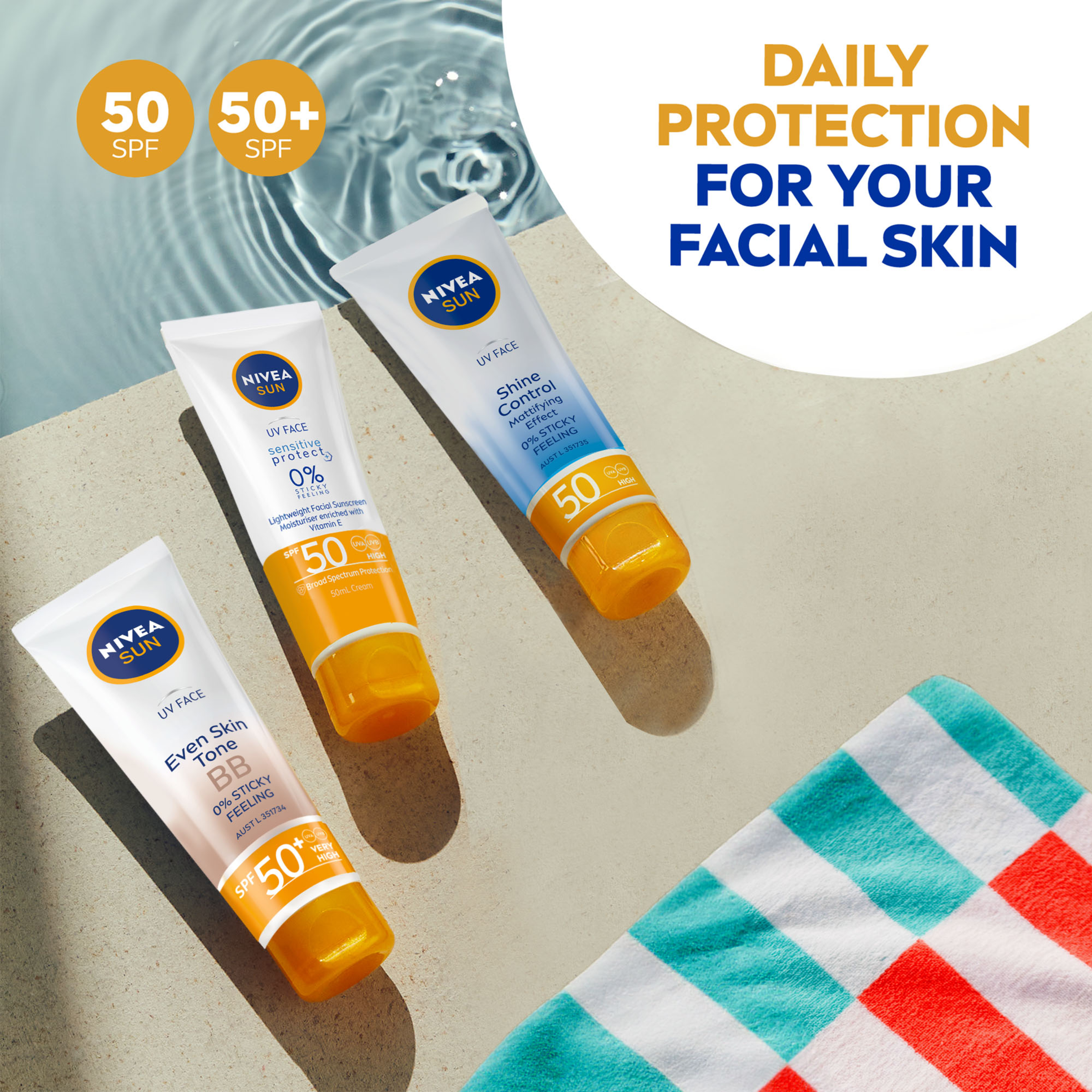 NIVEA UV FACE SHINE CONTROL SUNSCREEN CREAM SPF50+ 50ML - Image 8