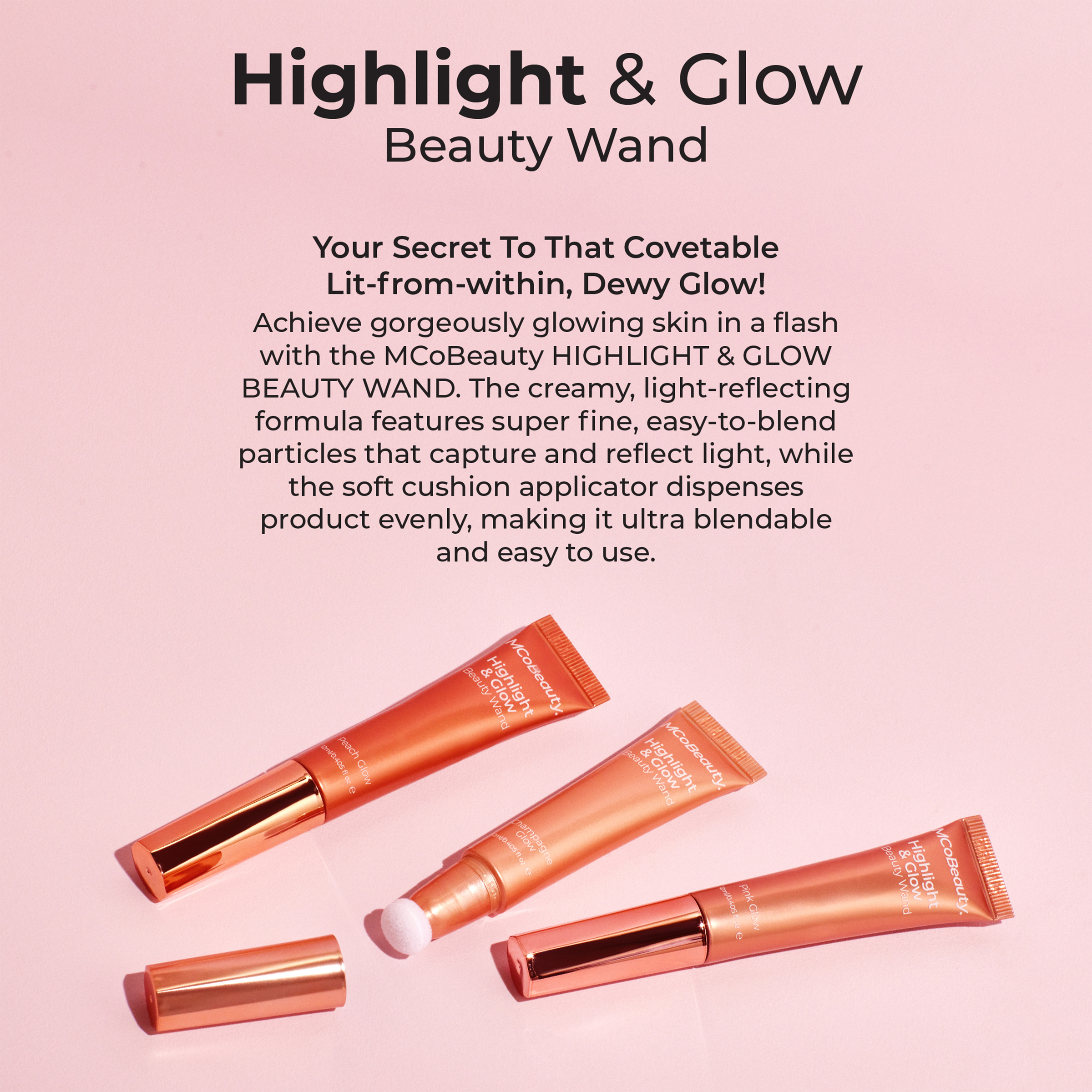 MCO BEAUTY HIGHLIGHT & GLOW BEAUTY WAND BRONZE GLOW 12ML - Image 3