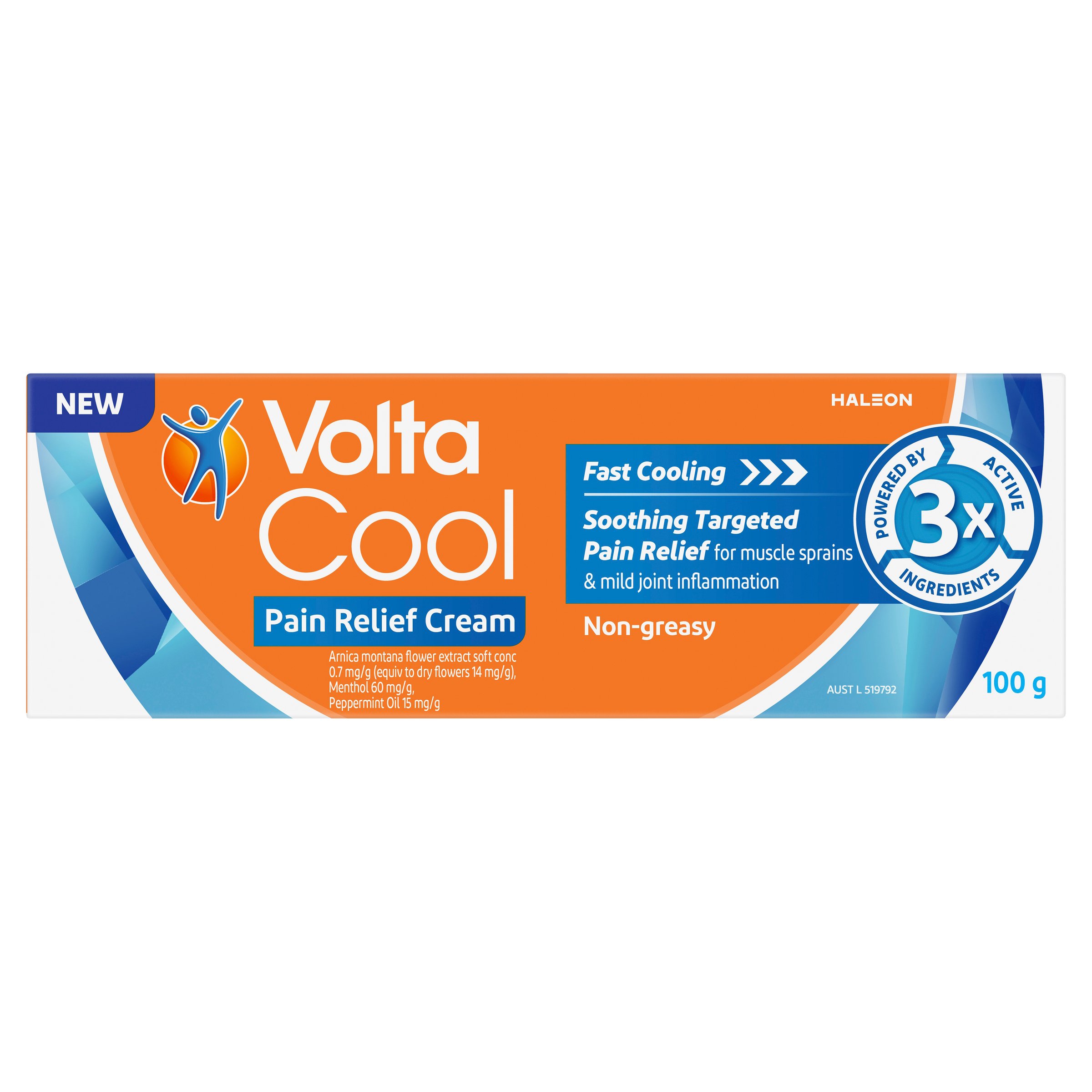 VOLTA COOL PAIN RELIEF CREAM 100G - Image 3