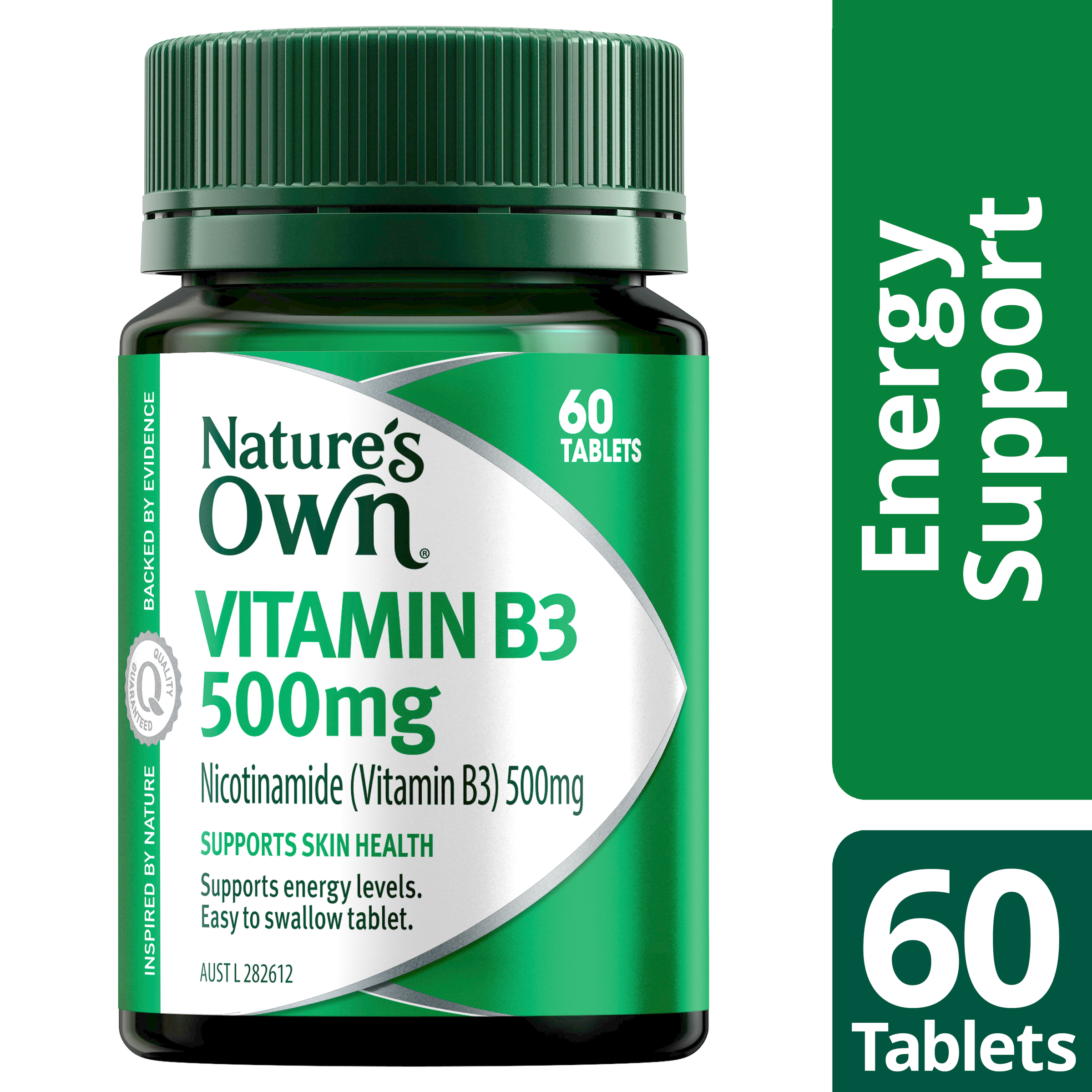 NATURES OWN VITAMIN B3 500MG 60 TABLETS - Image 3