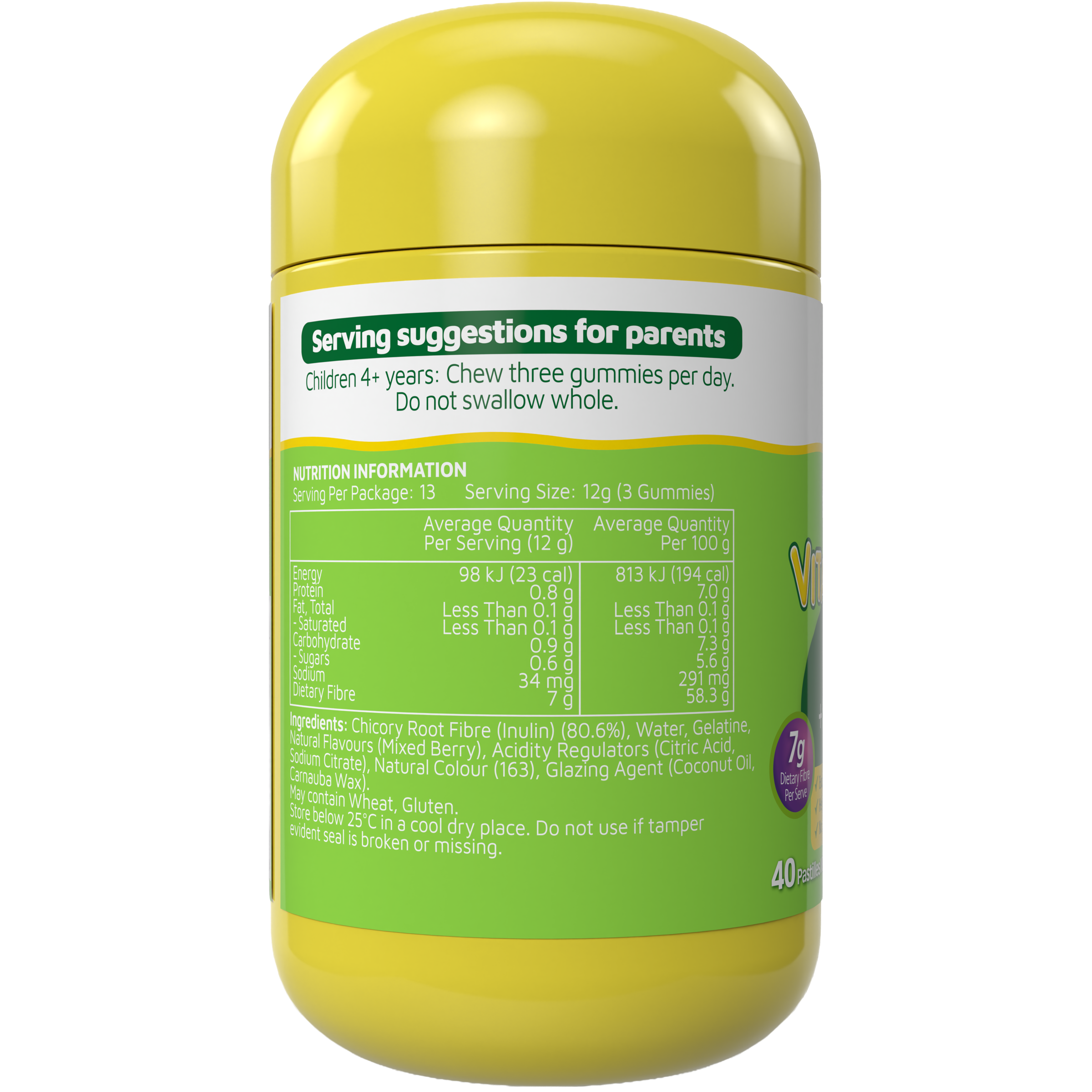 NATURES WAY KID SMART VITA GUMMIES FIBRE + REGULARITY 40 PASTILLES - Image 2