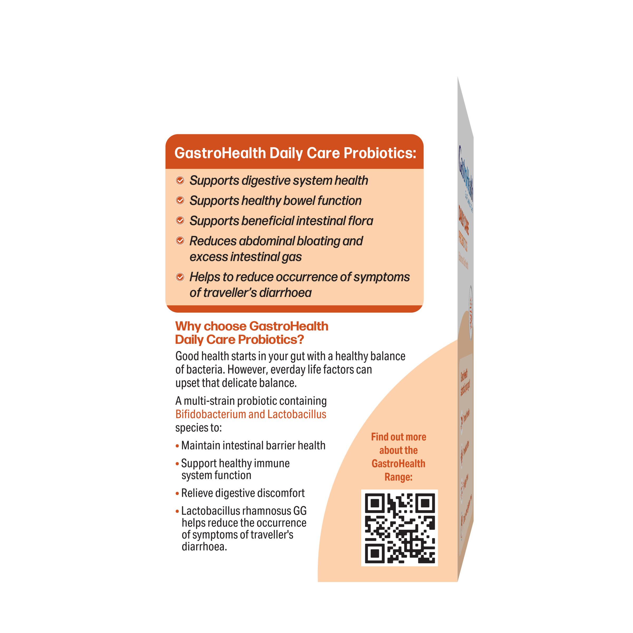 NATUROPATHICA GASTROHEALTH PROBIOTIC DAILY CARE 90 CAPSULES - Image 2