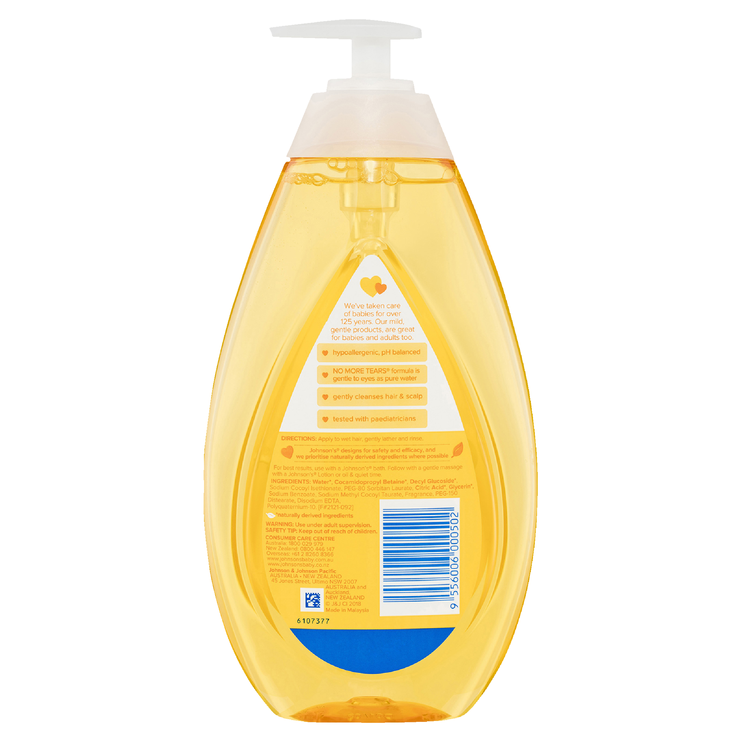 J&J BABY SHAMPOO 800ML - Image 2