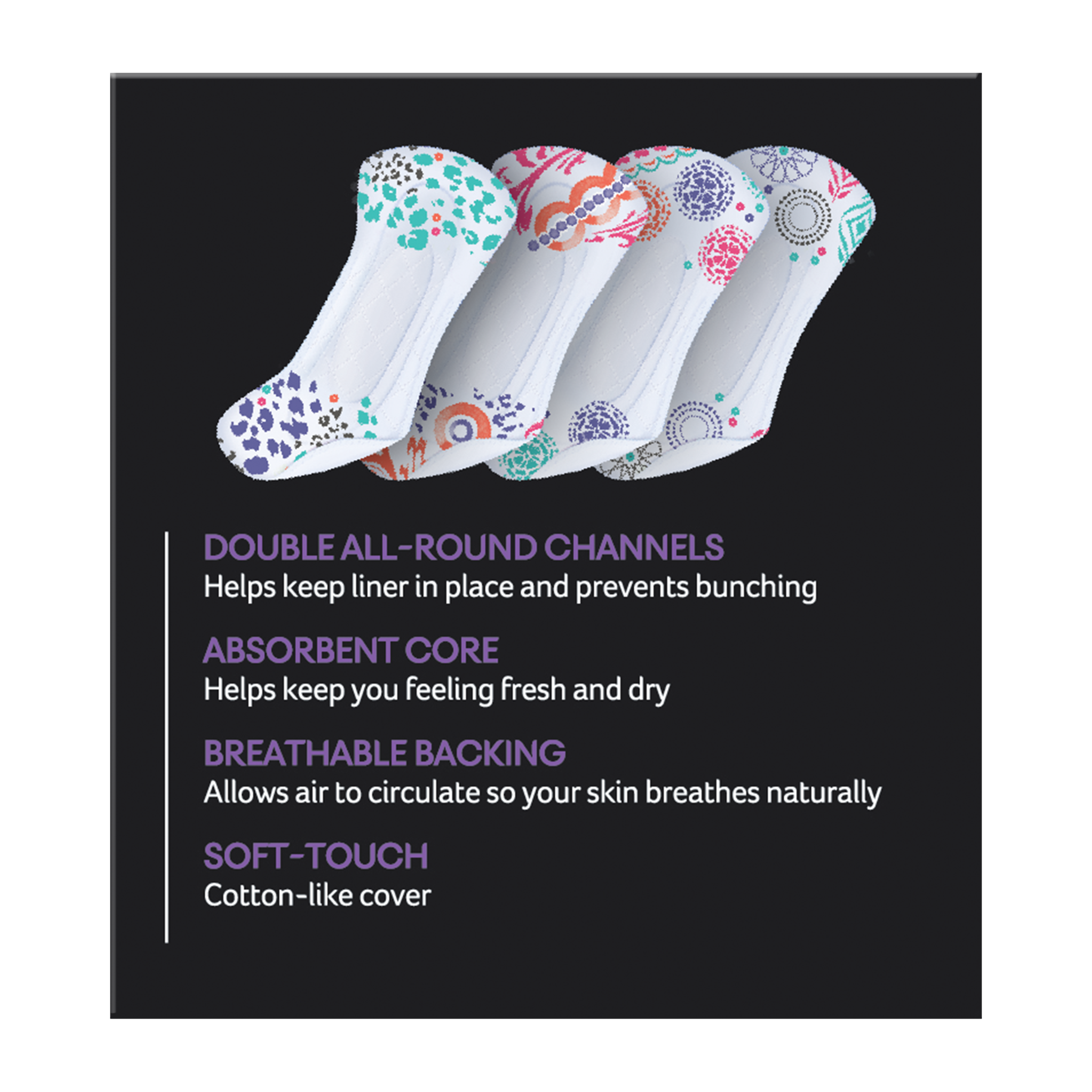 U BY KOTEX LINER DESIGNER PROTECT 30 PACK - Image 3