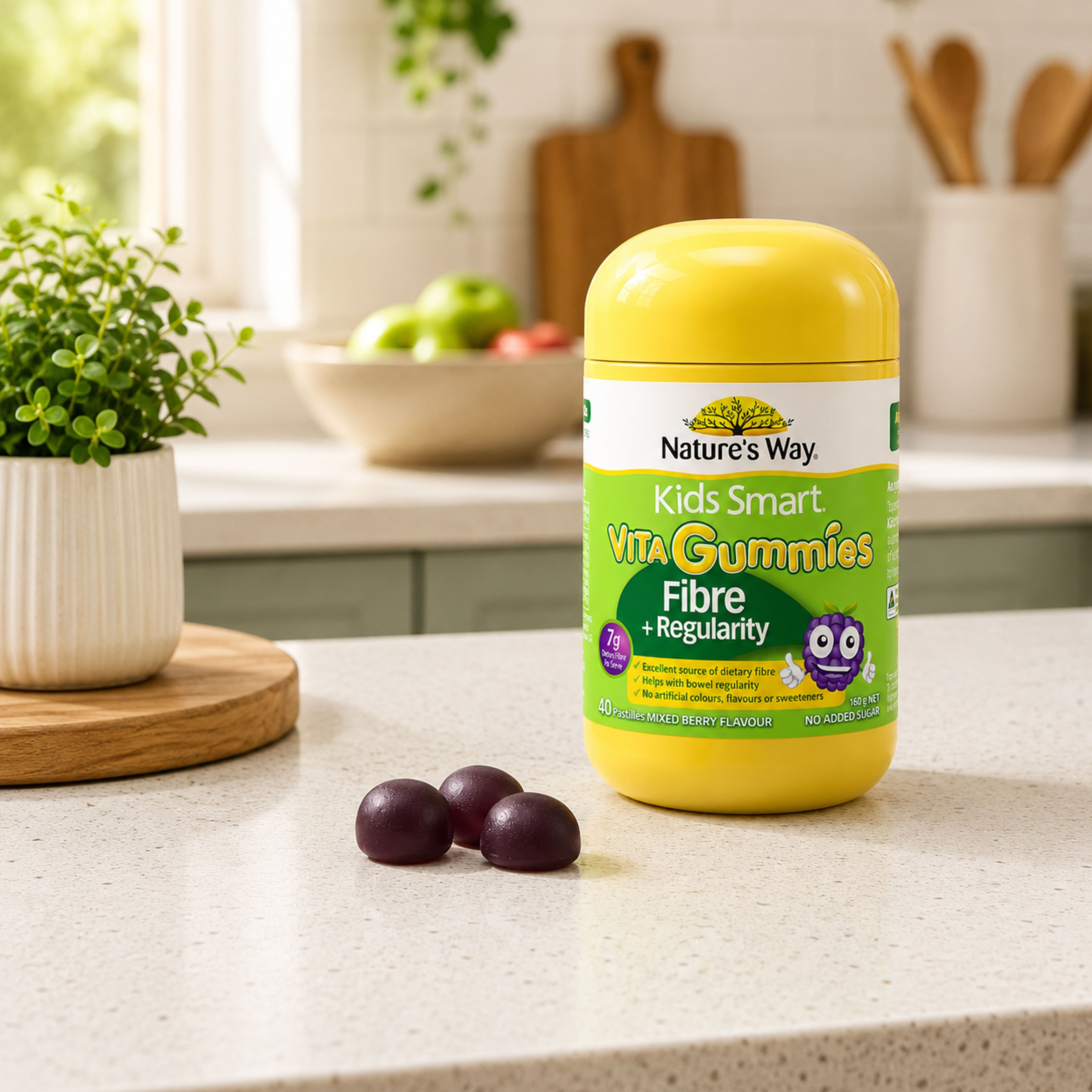 NATURES WAY KID SMART VITA GUMMIES FIBRE + REGULARITY 40 PASTILLES - Image 4